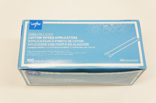 Medline MDS202095 Cotton Tipped Applicators - Box of 100