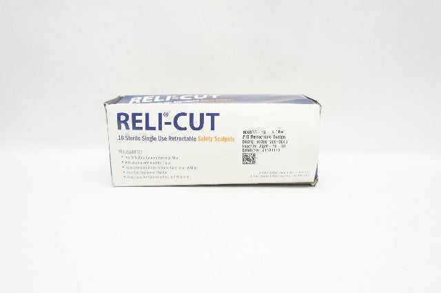 MYCO Medical 6008TR-10 Reli-Cut Retractable Safety Scalpel #10 - Box of 10