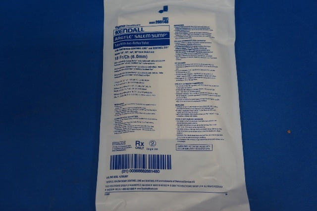 Tyco 8888266148 Tube With Anti-Reflux Valve 18Fr/Ch