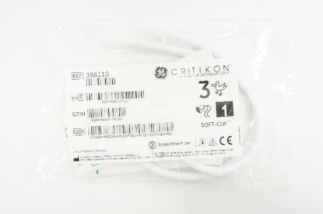 Critikon 398110 GE Medical Systems Soft-Cuf Size 3, 6cm - 11cm