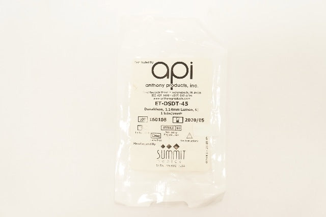 API Anthony ET-DSDT-45 Donaldson, 1.14mm Lumen, SI 1 Tube (x)