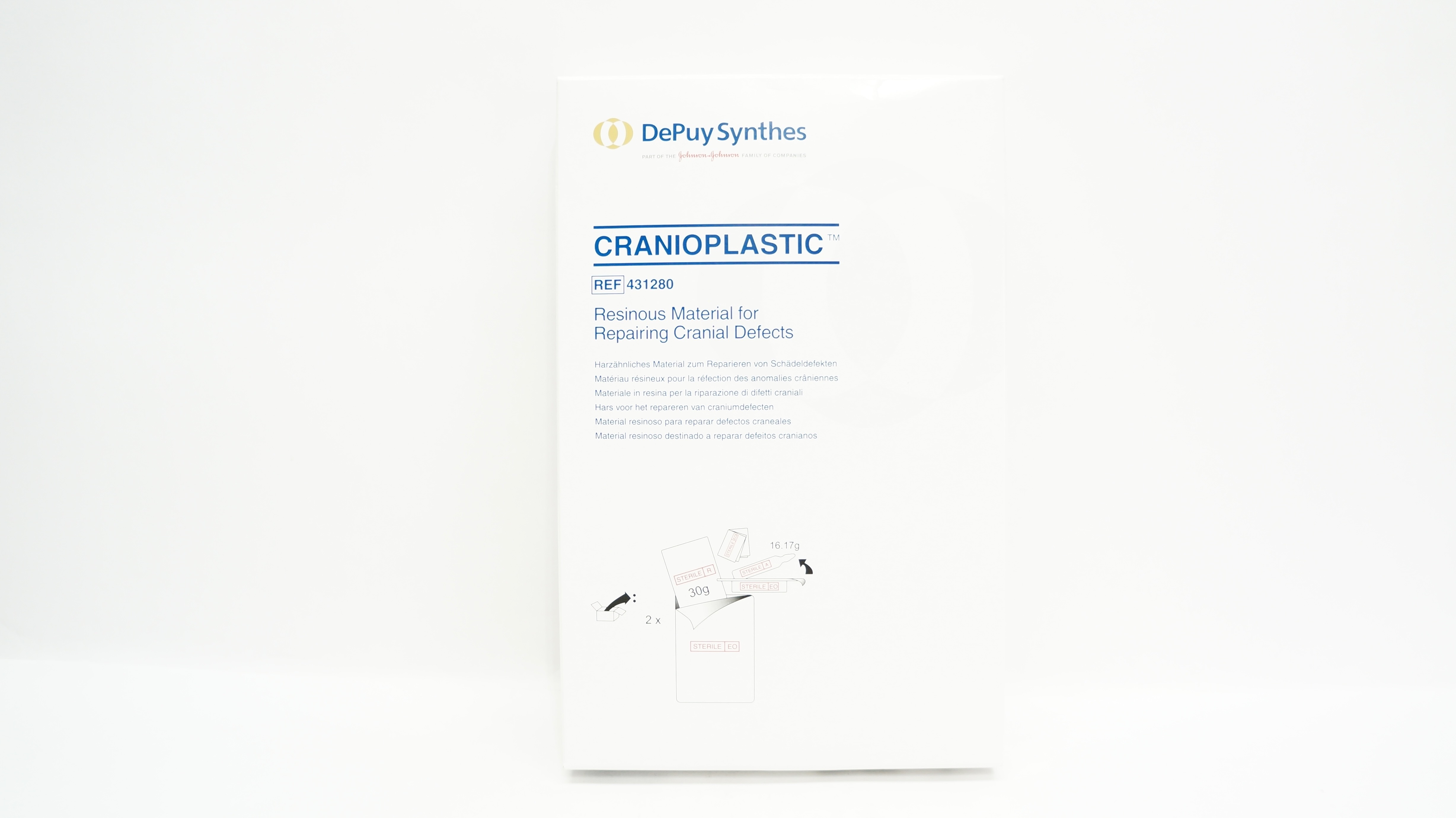 DePuy 431280 Cranioplastic Resinous Material for Repairing Cranial Defects (x)