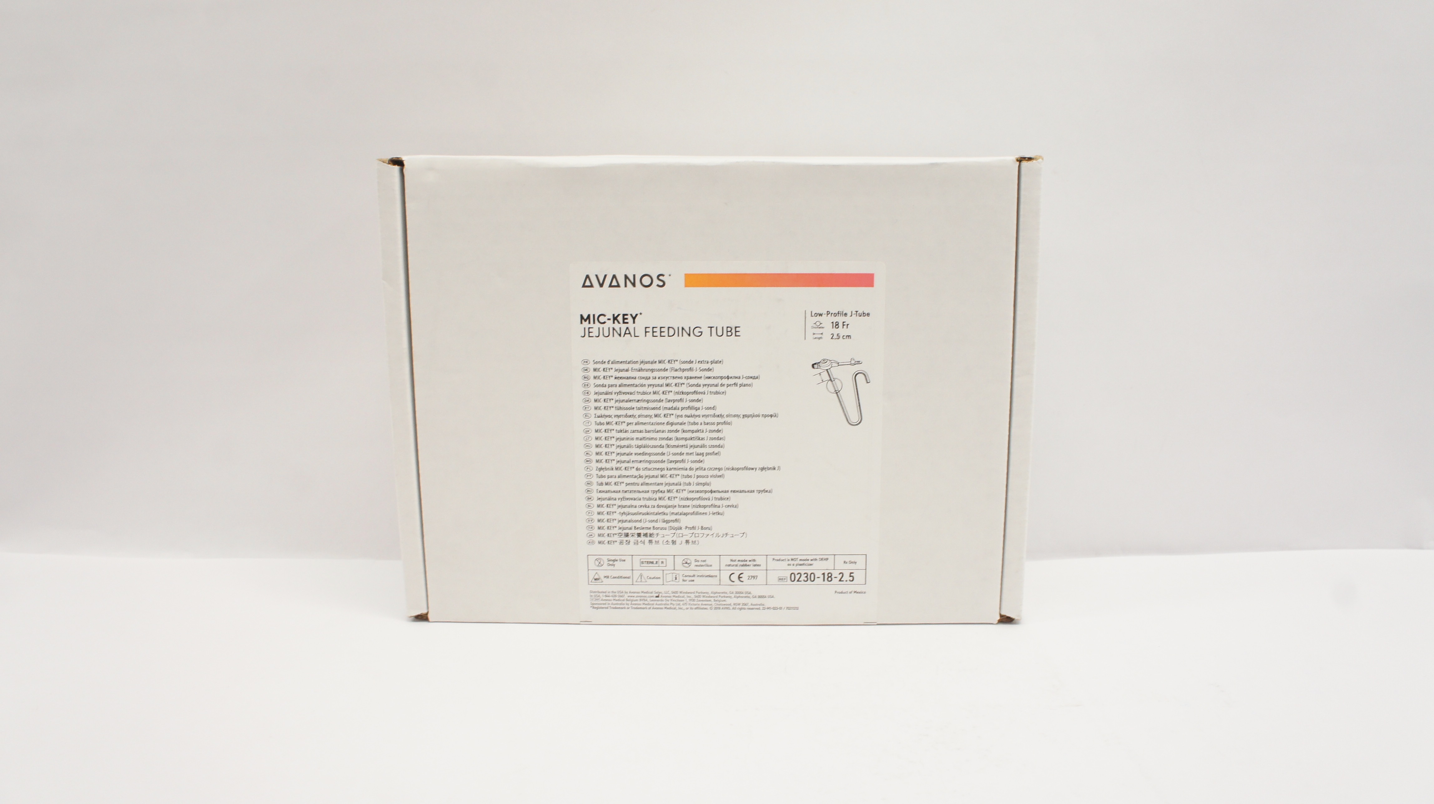 Avanos 0230-18-2.5 MIC-KEY Jejunal Feeding Tube 18Fr. x 2.5cm (x)