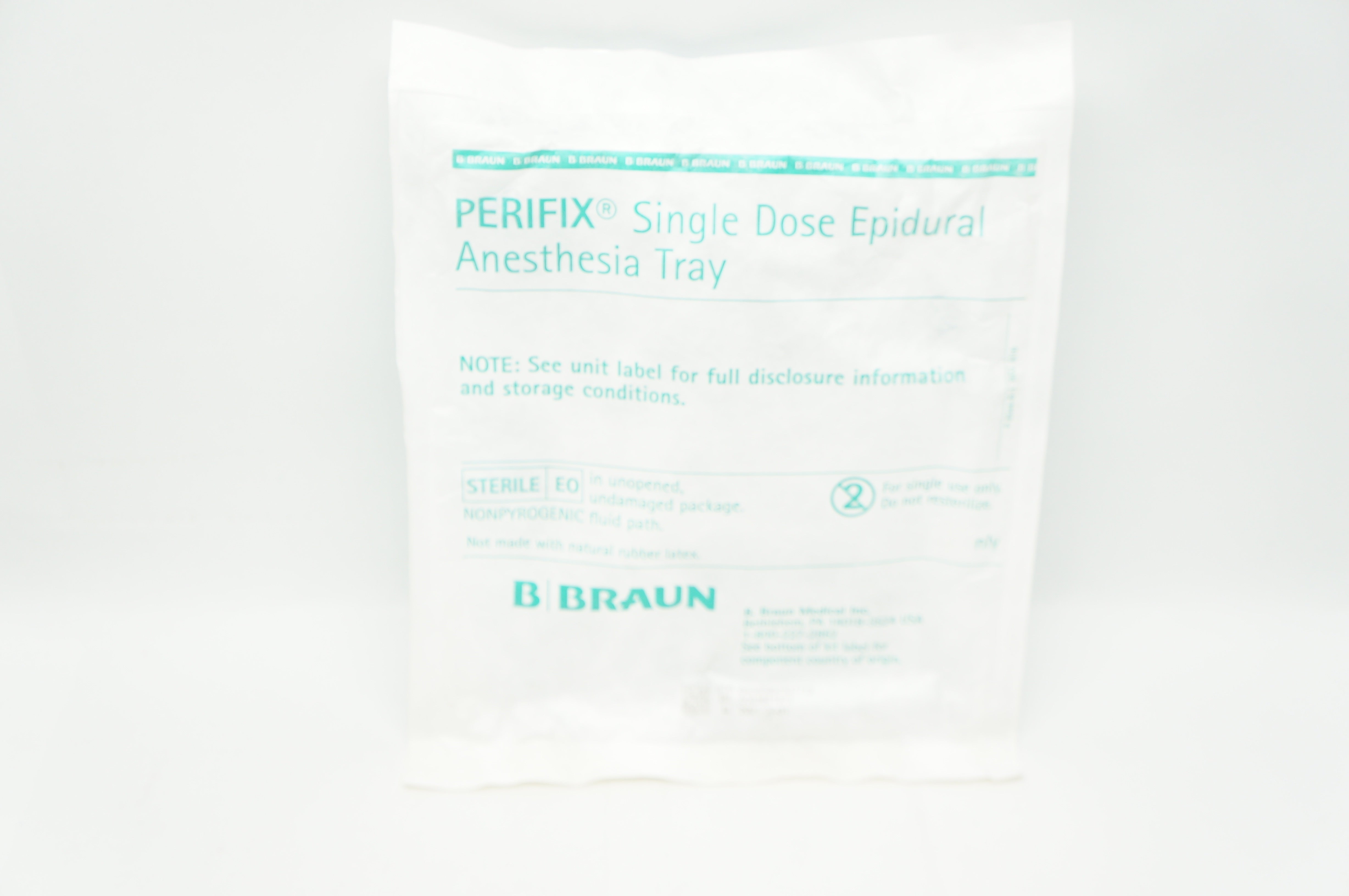 B. Braun 551676 Design Options Perifix Epidural Anesthesia Tray (x)