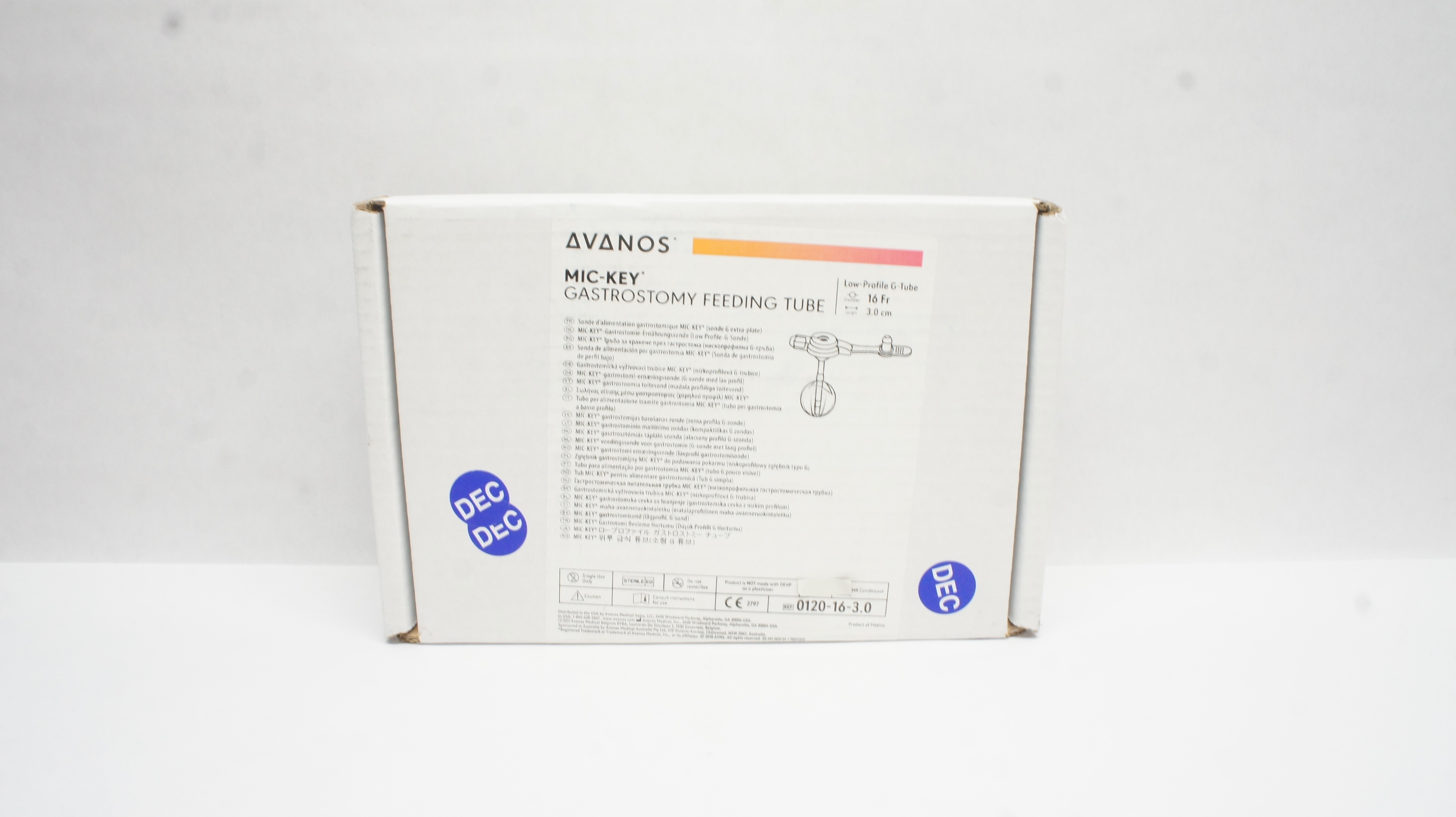 Avanos 0120-16-3.0 Mic-Key Gastrostomy Feeding Tube (x)