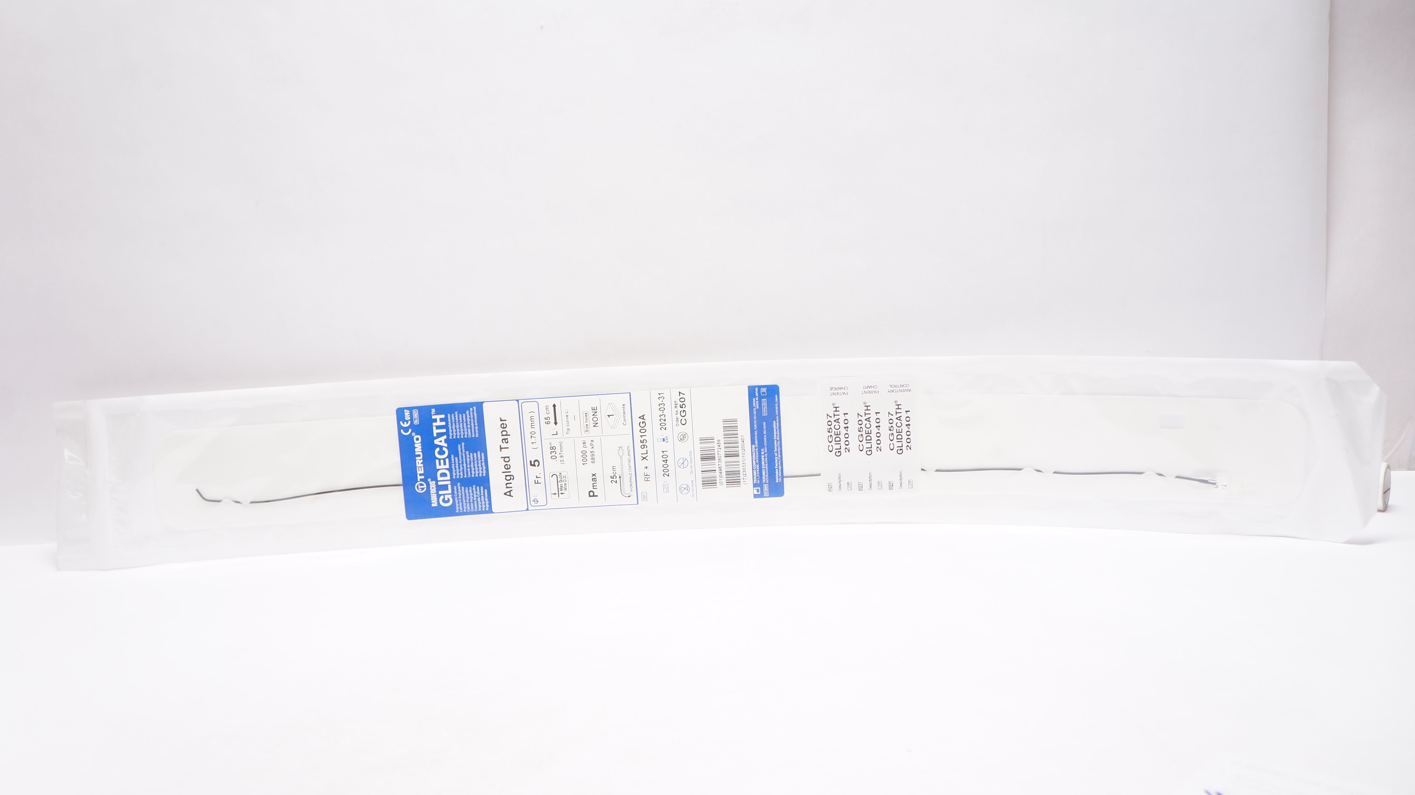 Terumo XL9510GA GLIDECATH Angled Taper Angiographic Cath 5Fr. (x)