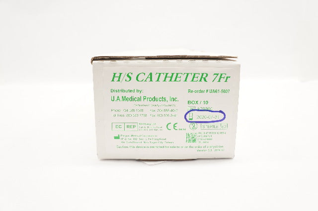 Panpac UA61-5007 H/S Catheter 7Fr - Box of 7 (x)