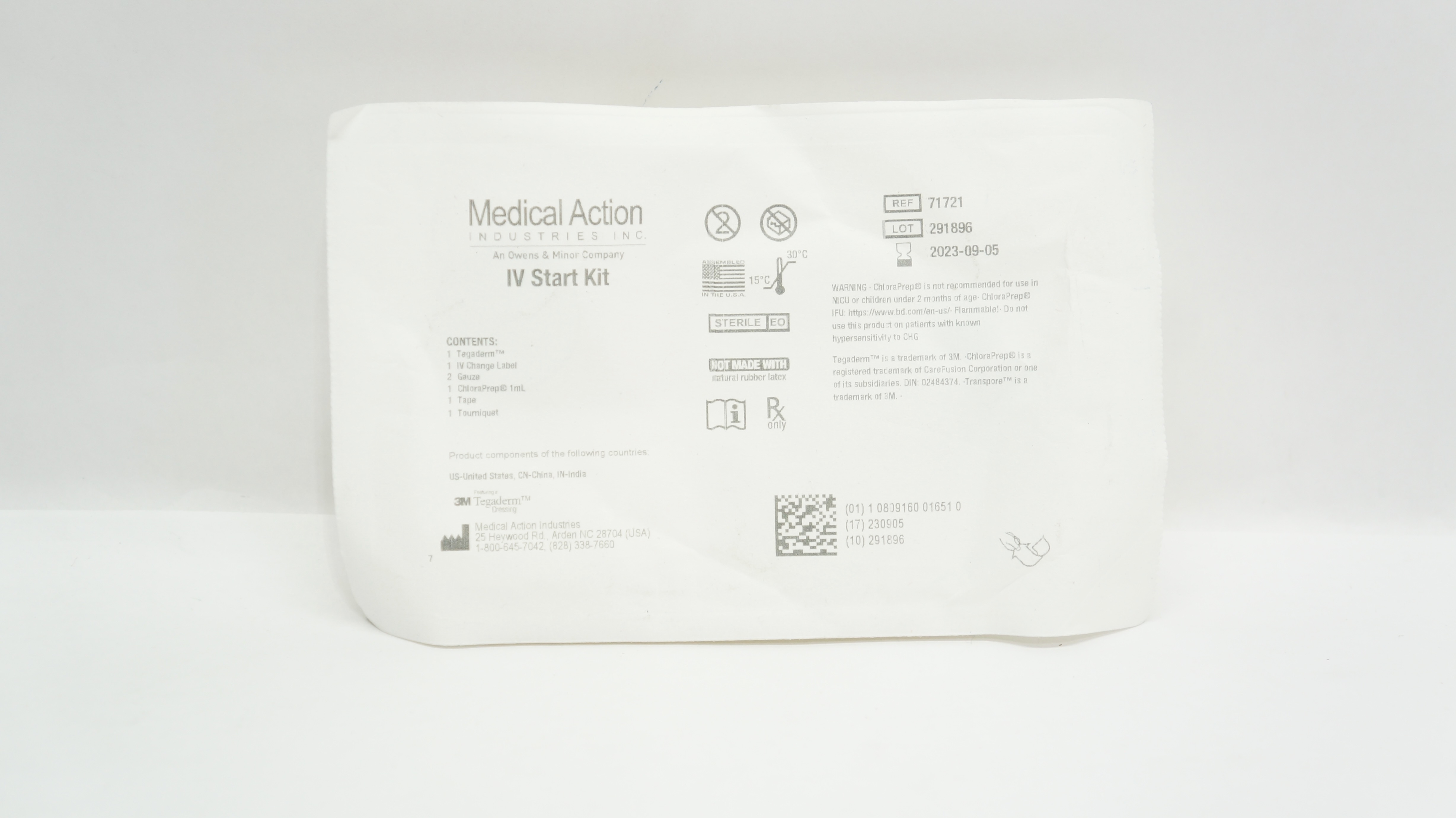 Medical Action Industries 71721 3M Tegaderm IV Start Kit (x)