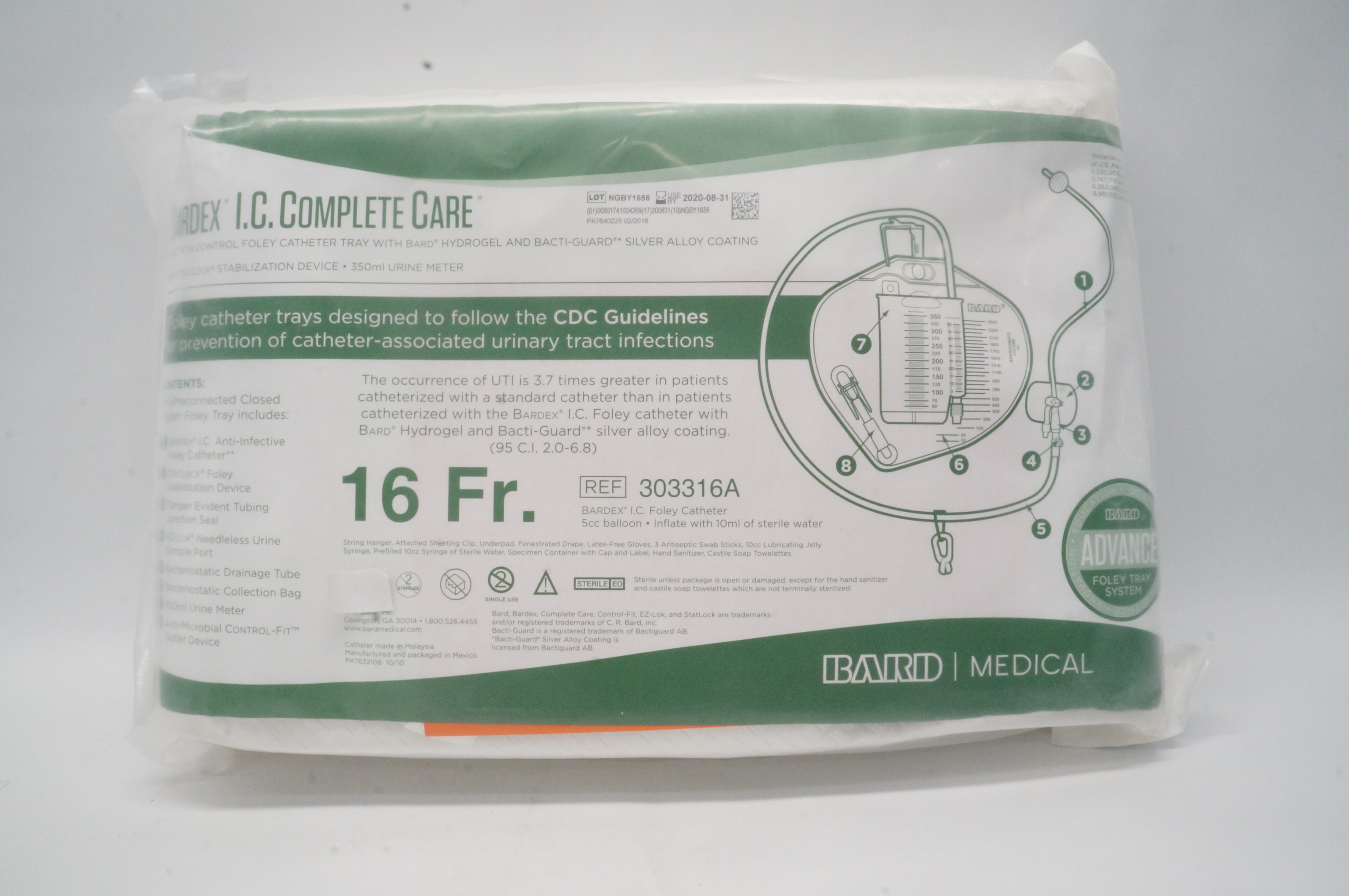 Bard 303316A Bardex I.C. Complete Care 16Fr. (x)
