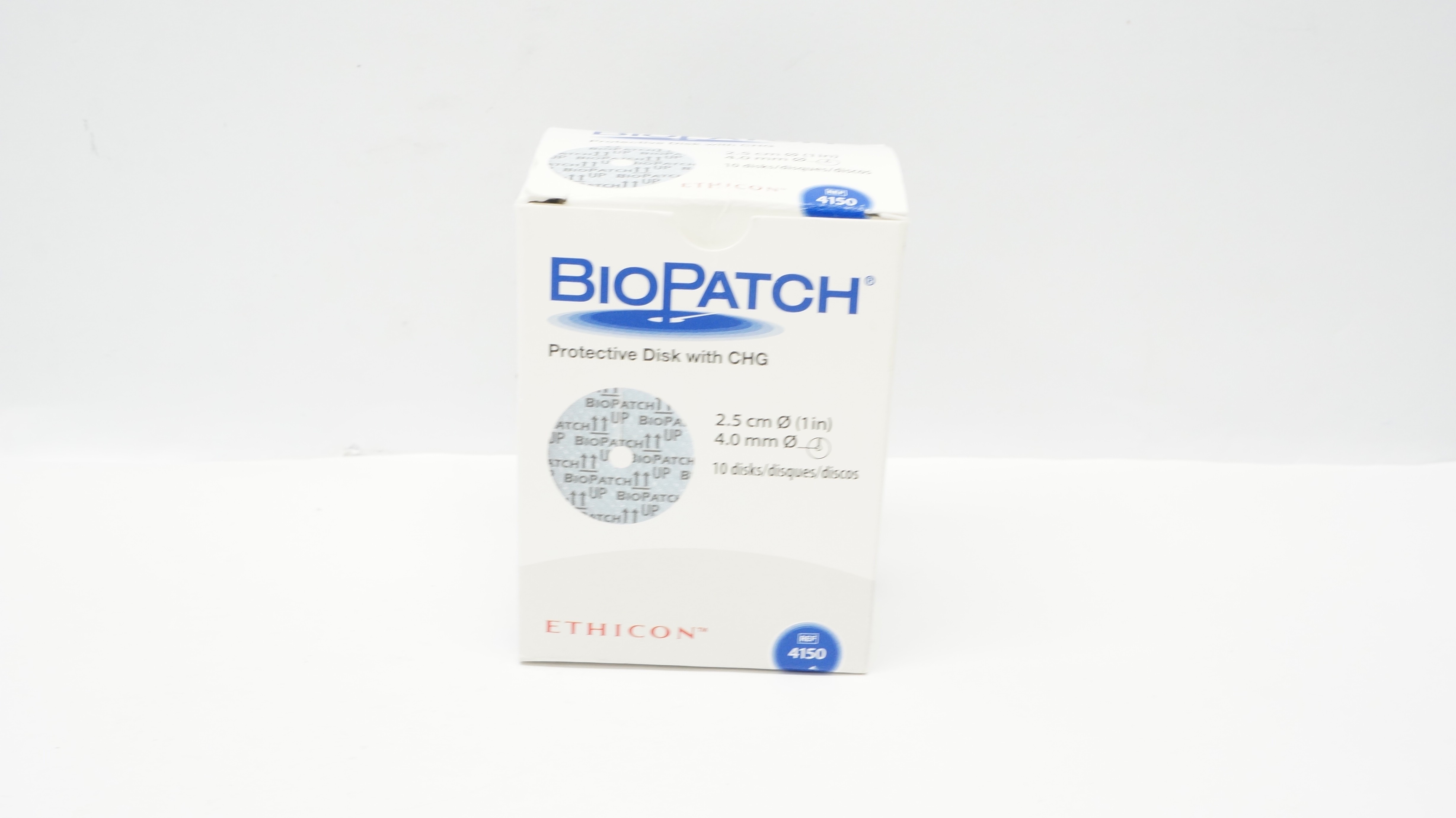 Ethicon 4150 BioPatch Protective Disk with CHG 1inch x 4.0mm (x) - Box of 6
