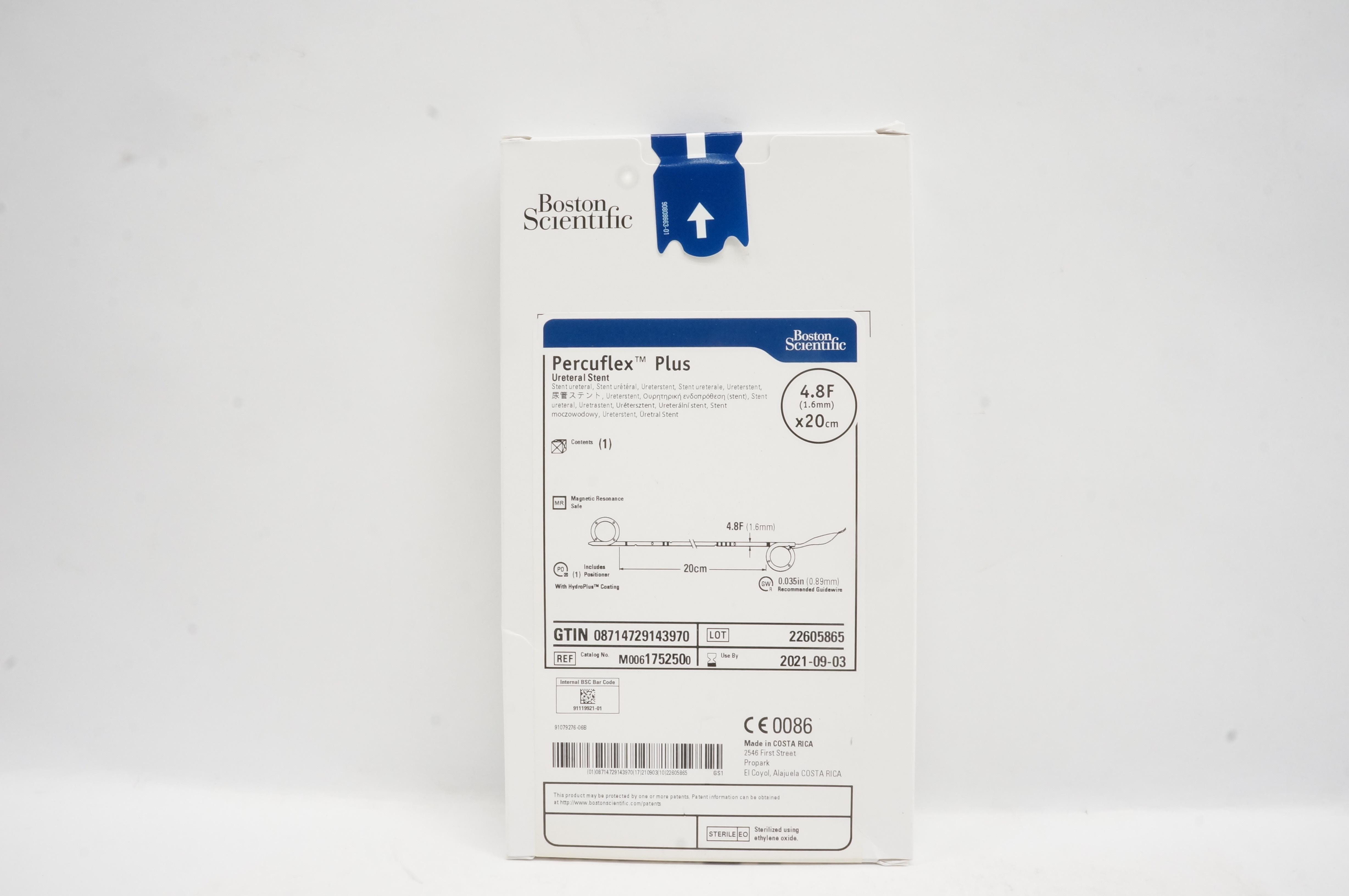 Boston Scientific 175250 Percuflex Plus Ureteral Stnt 4.8F x 20cm (x)