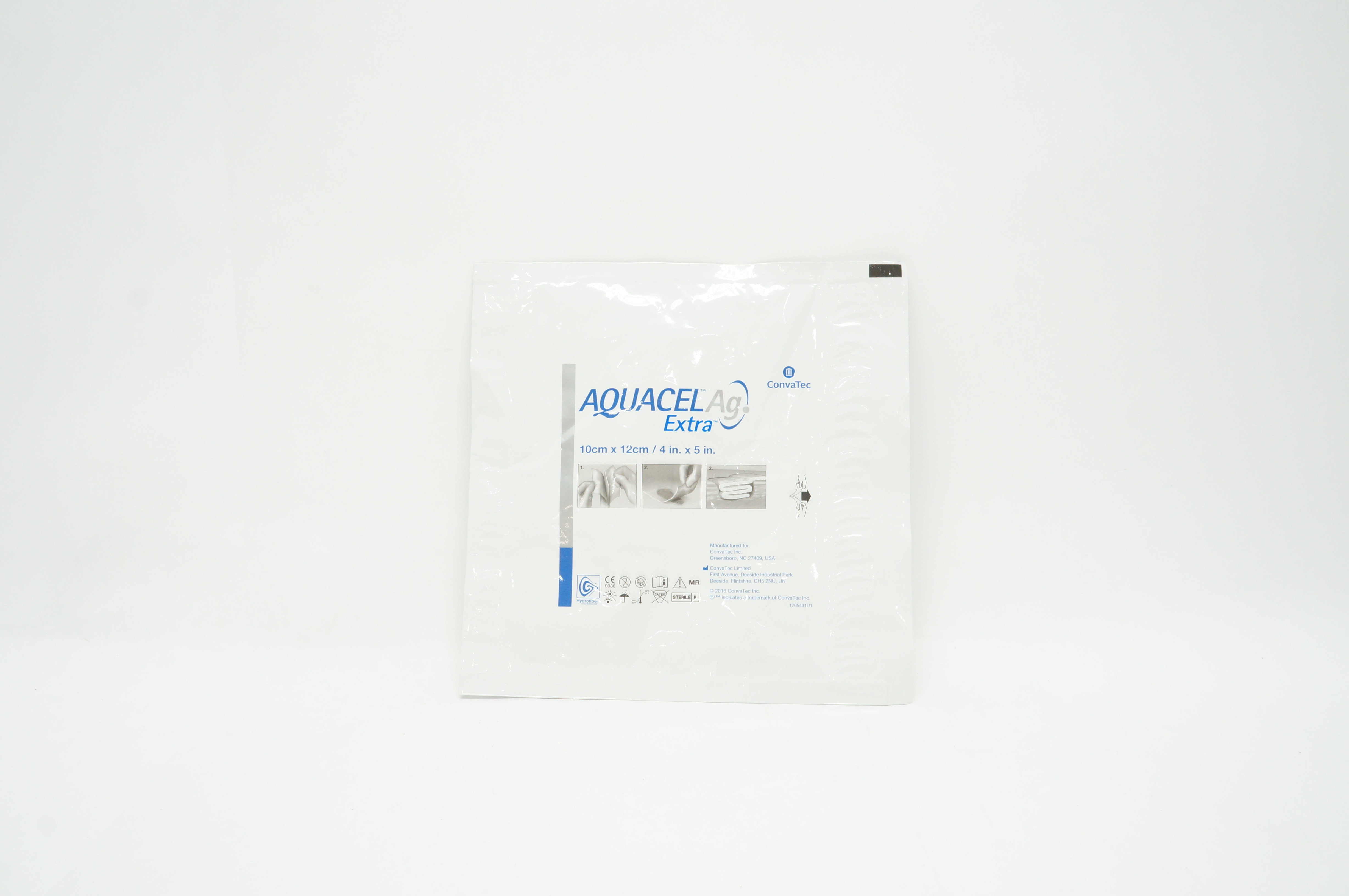 ConvaTec Aquacel Ag Extra Hydrofibre Wound Dressing 4 inch x 5 inch (x)