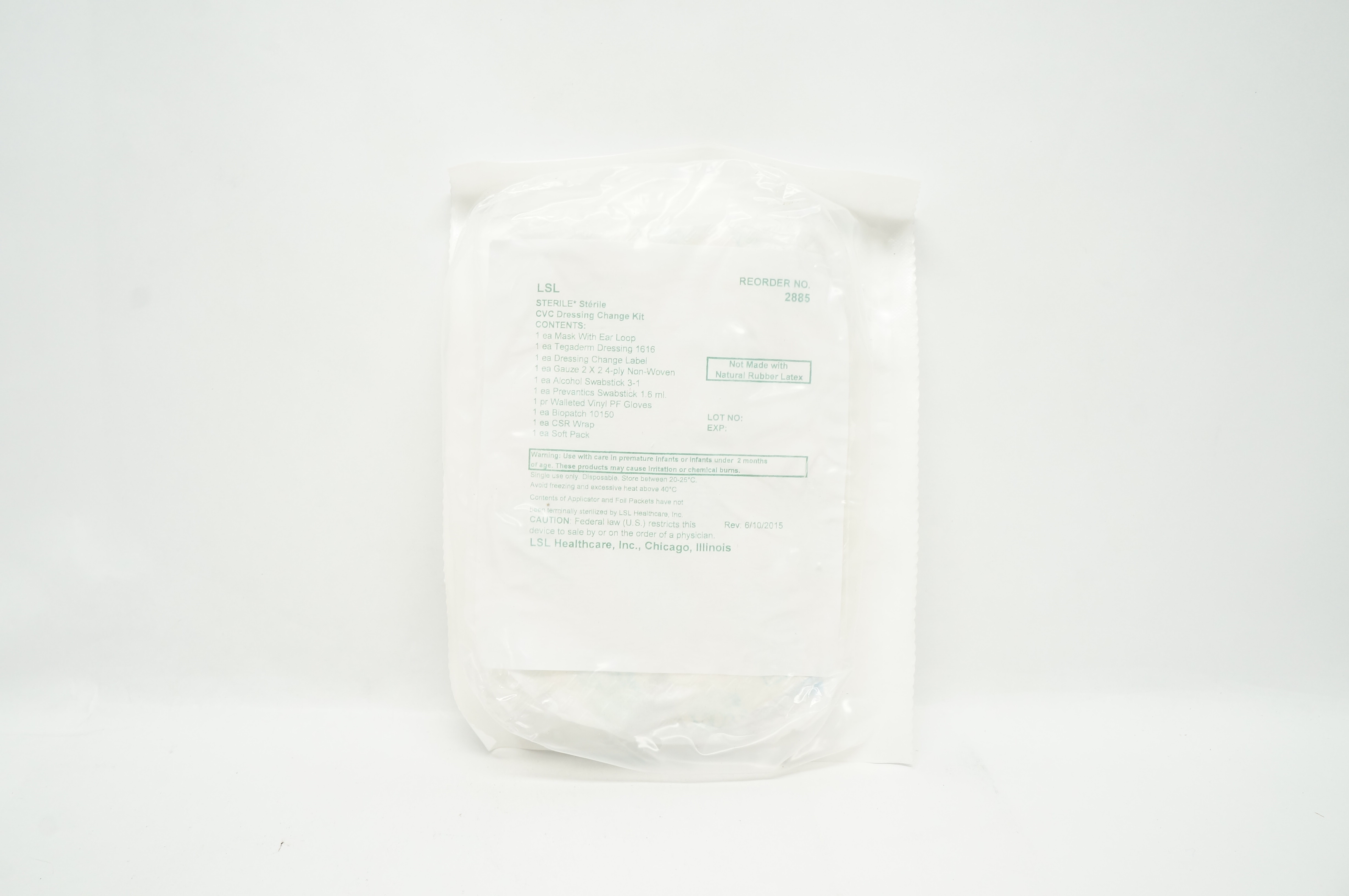 LSL 2885 Sterile CVC Dressing Change Kit (x)