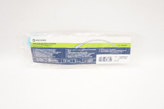Halyard 1221 Oral Care Suction Cath. Neonates/Paediatrics 6 Fr - Pack of 5