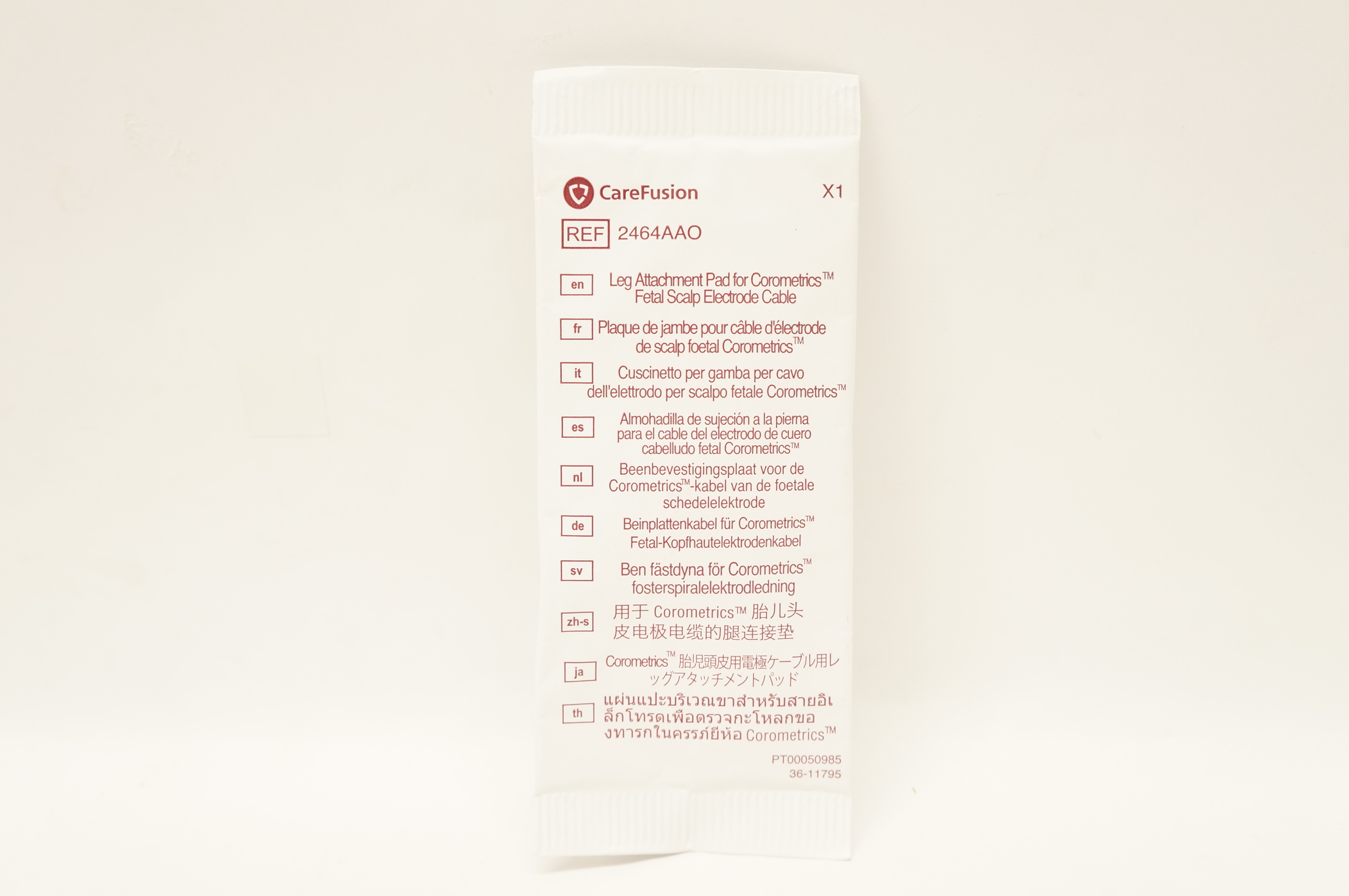 CareFusion 2464AAO Leg Attachment Pad, Fetal Scalp Electrode Cable (x)