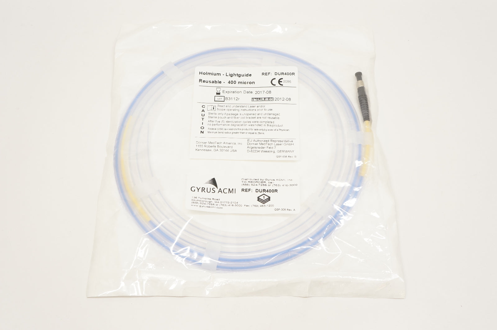 Gyrus ACMI DUR400R Holmium-Lightguide Reusable - 400 micron (x)