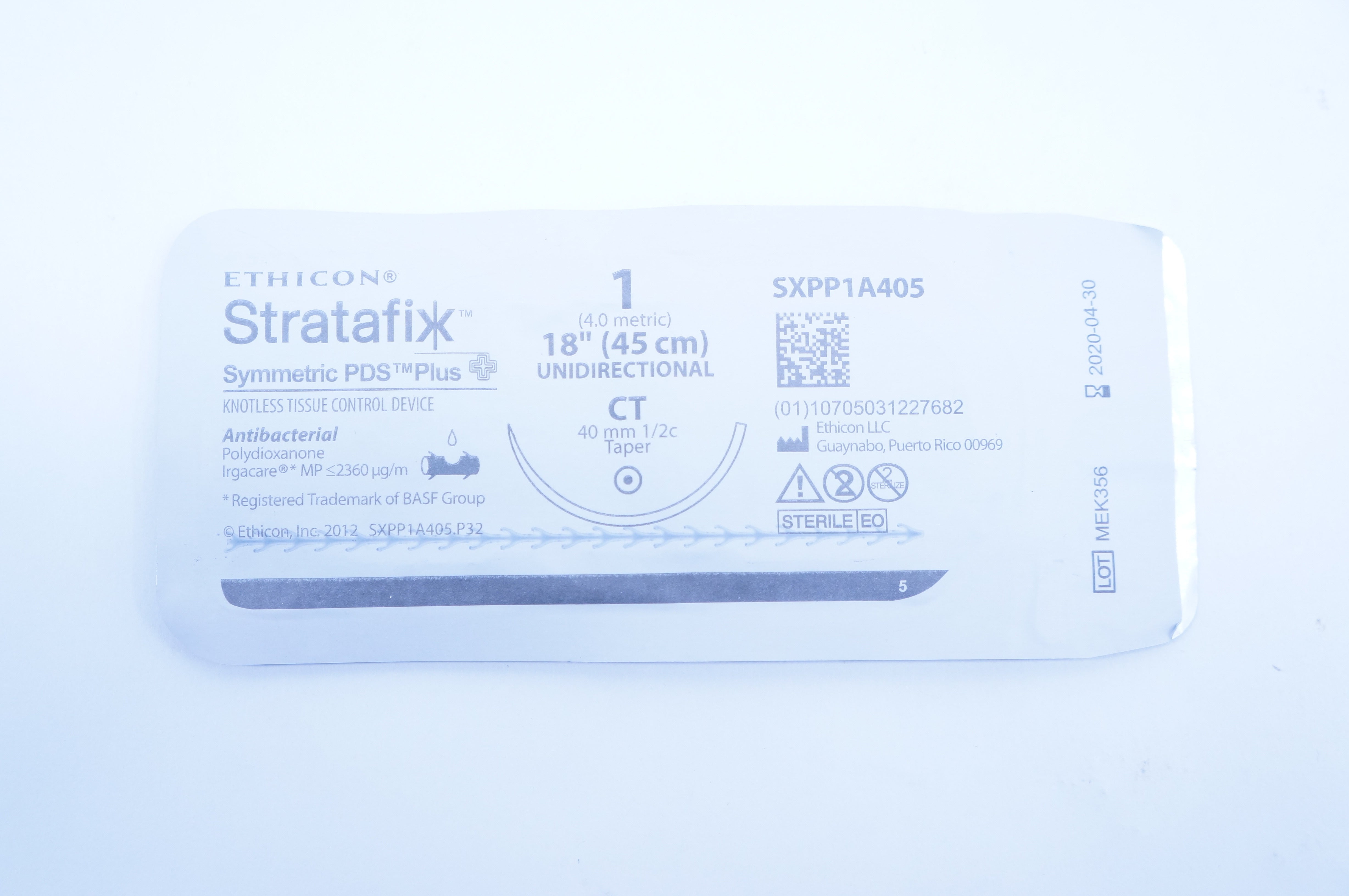 Ethicon SXPP1A405 1 Stratafix PDS Plus, CT, 40 1/2c, 18inch (x)
