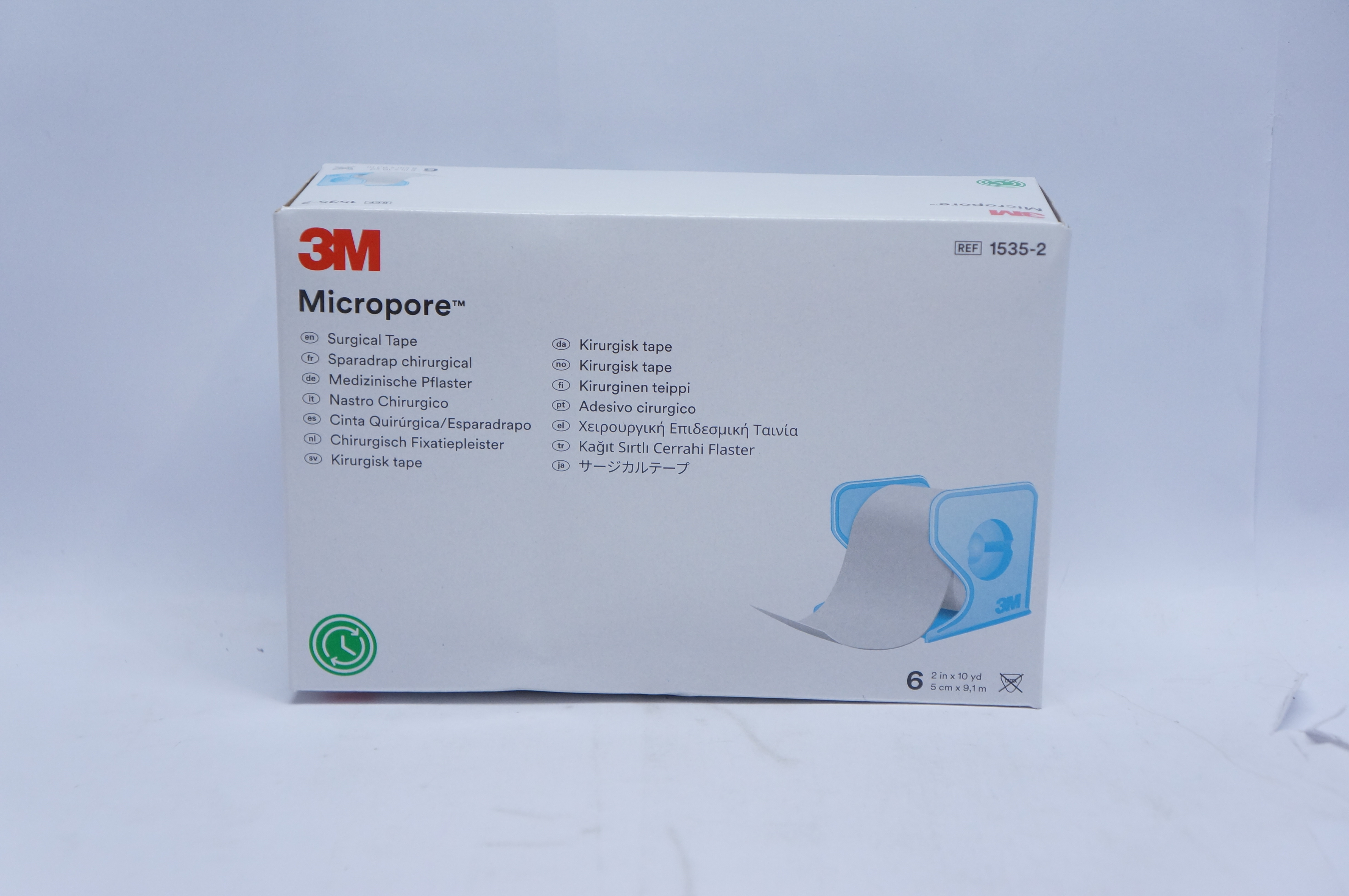 3M 1535-2 Micropore Surgical Tape 2inch x 10yd - Box of 6