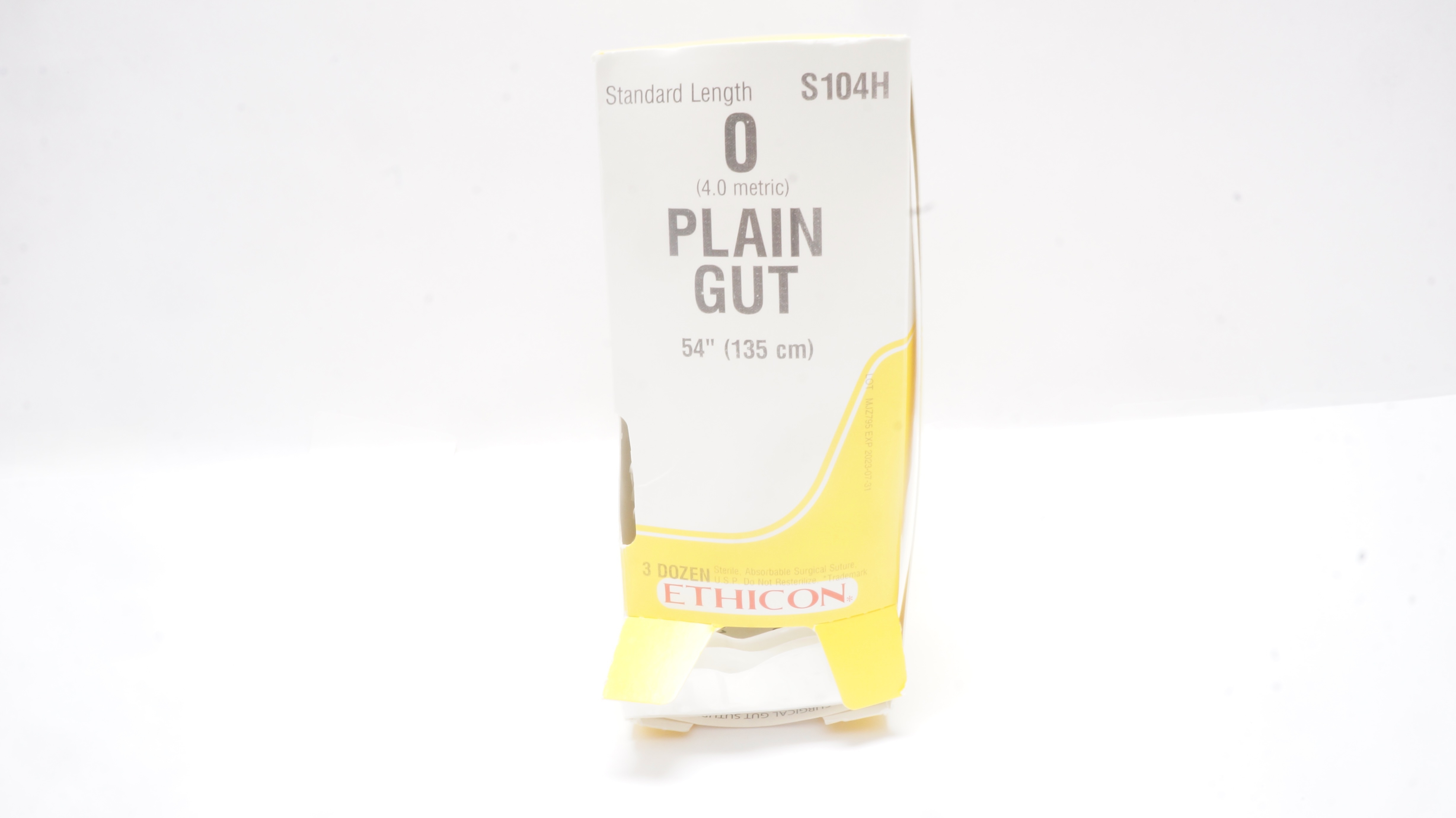 Ethicon S104H 0 Plain Gut 54In - Box of 36 (x)