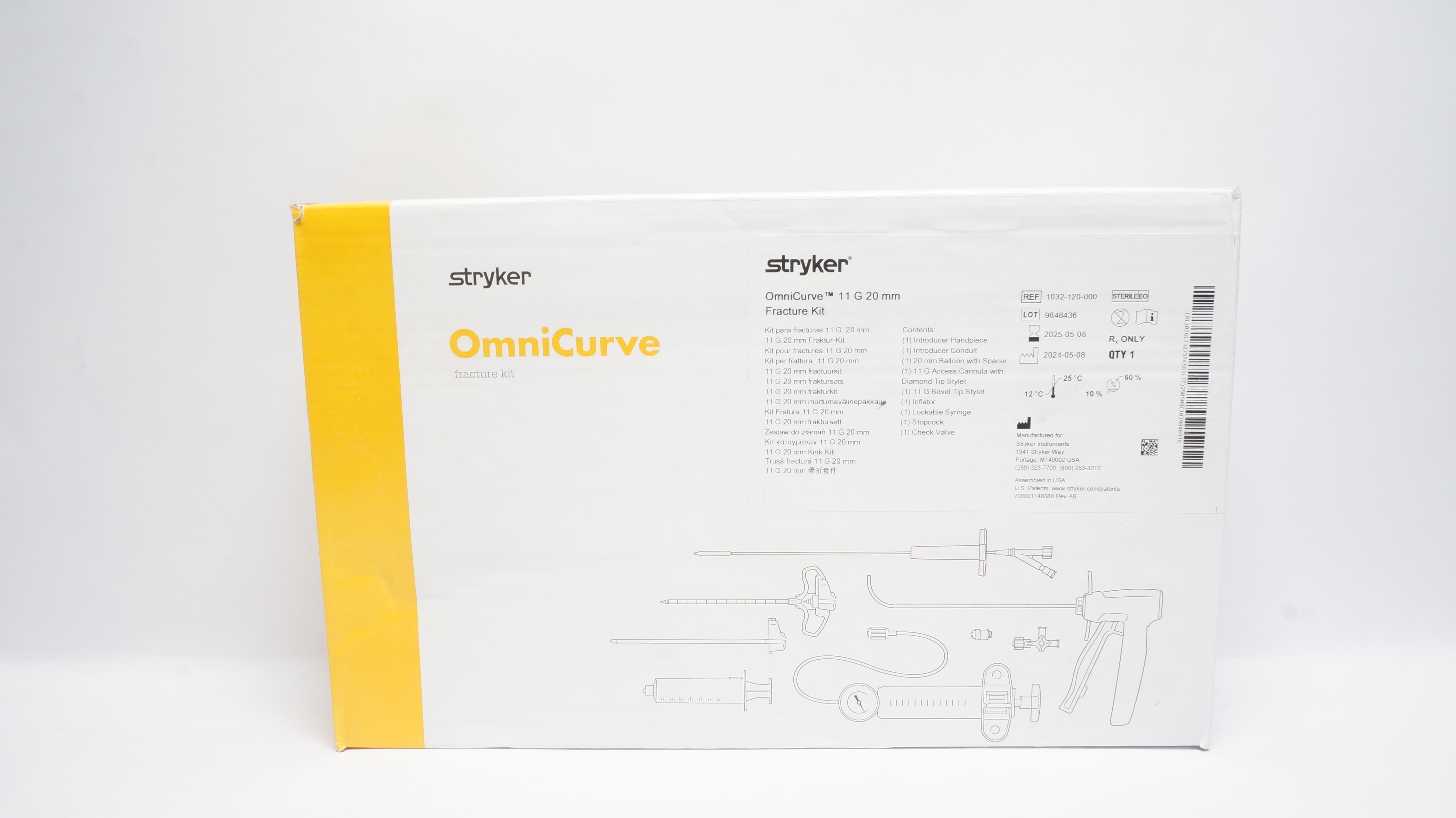 Stryker 1032-120-000 OmniCurve Fracture Kit 11G x 20mm (x)