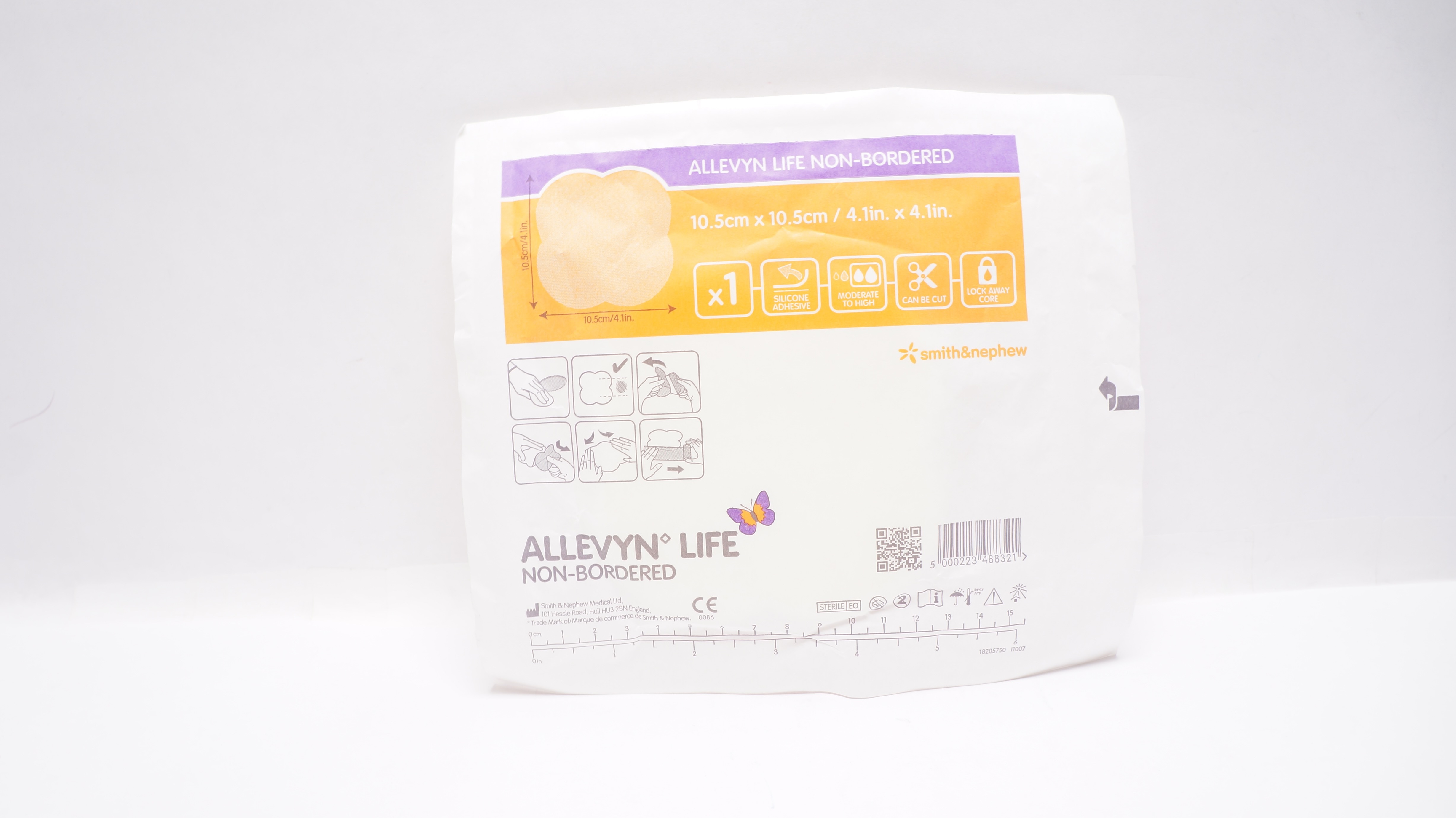 Smith&Nephew 66801748 Allevyn Life Non-Bordered Foam Dressing 4.1 x 4.1inch (x)