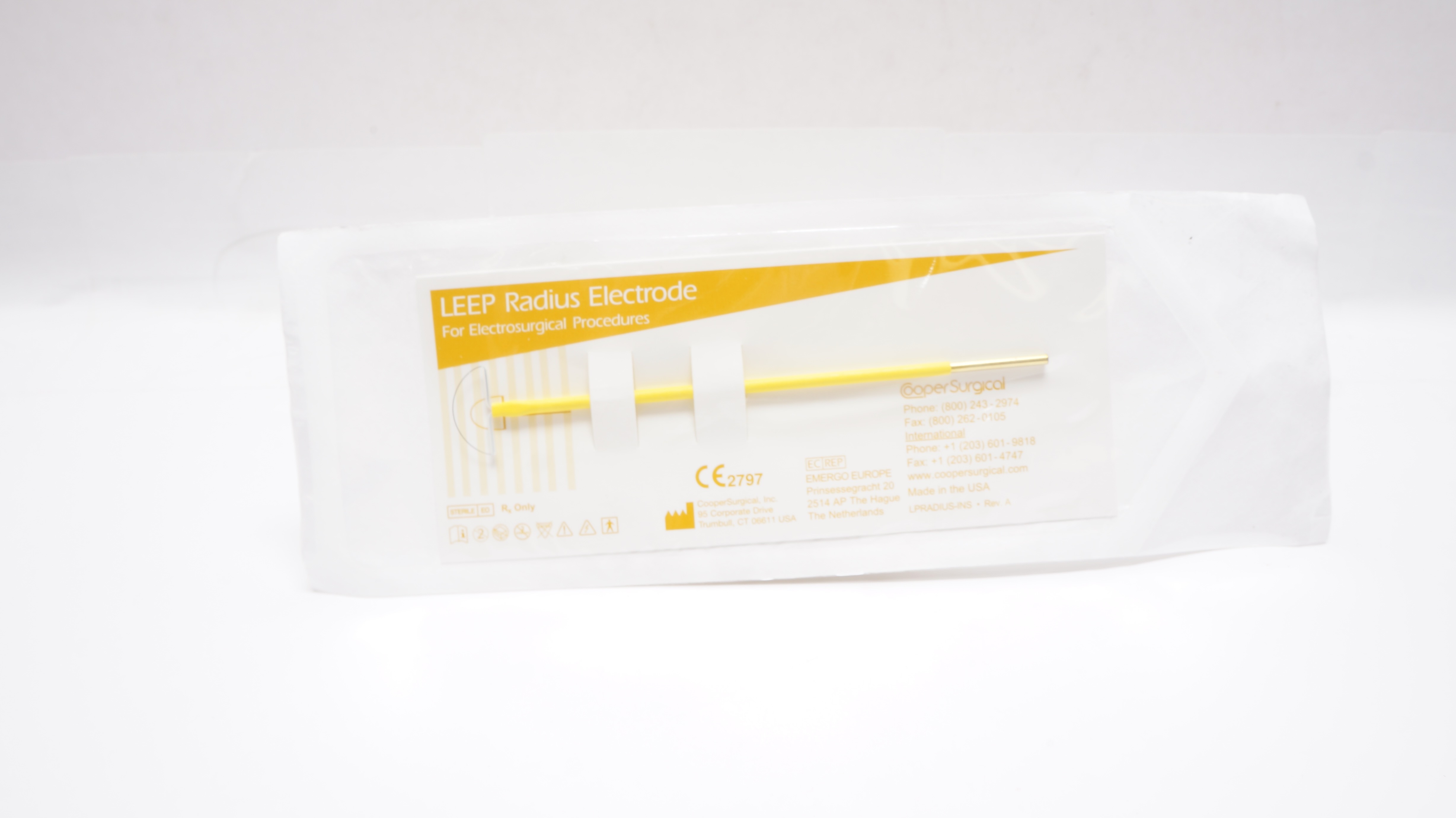 Cooper Surgical R2008 LEEP Radius Electrode 2.0 x 0.8cm, 12cm Shaft