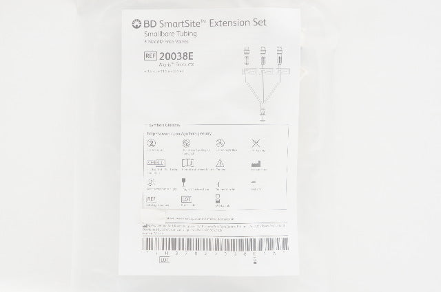 BD 20038E Alaris SmartSite Extension Set Smallbore Tubing 0.3ml x 4.5inch (x)