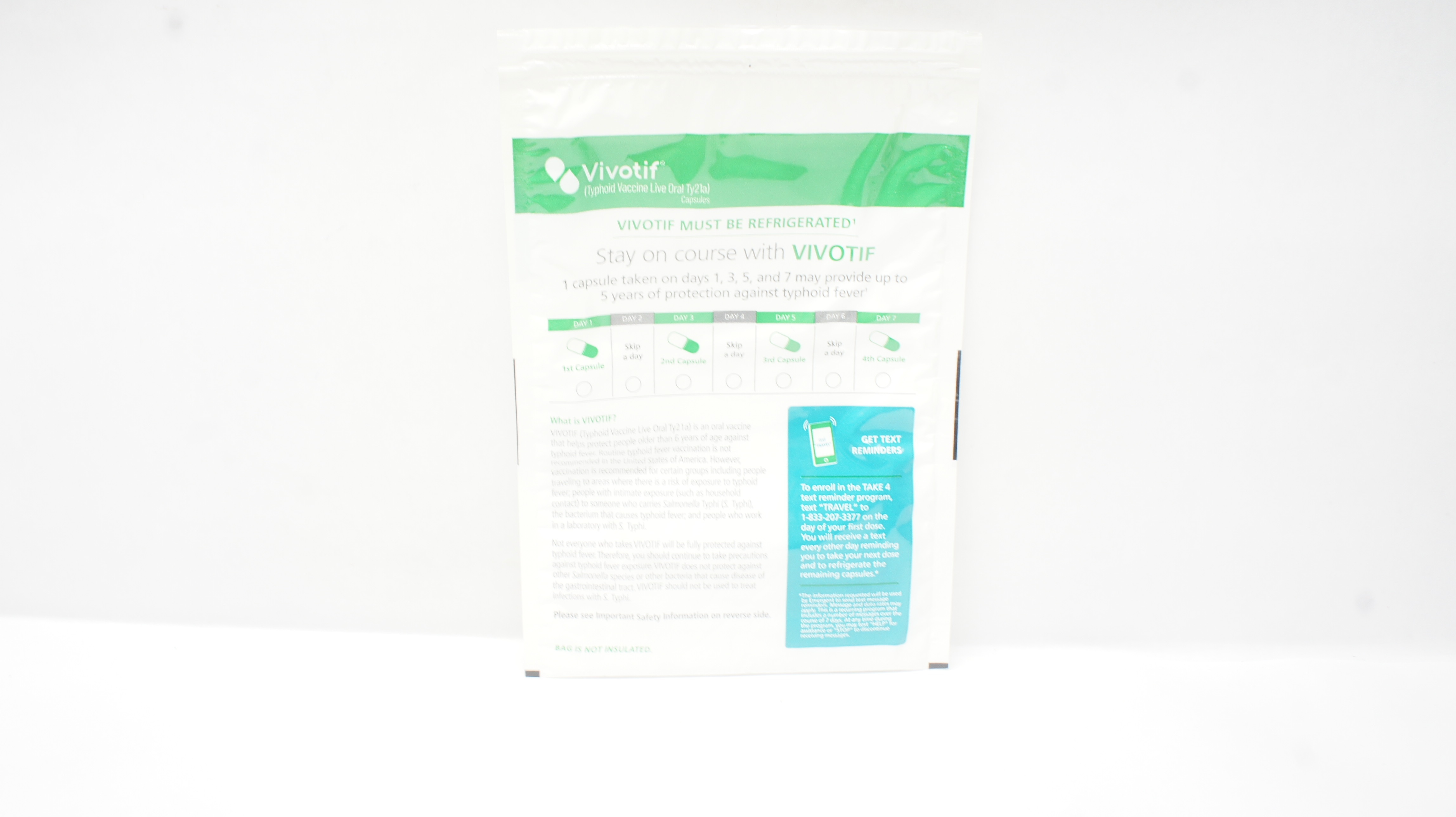 Emergent Biosolutions Vivotif Typhoid Vaccine Live Oral Ty21a Capsules