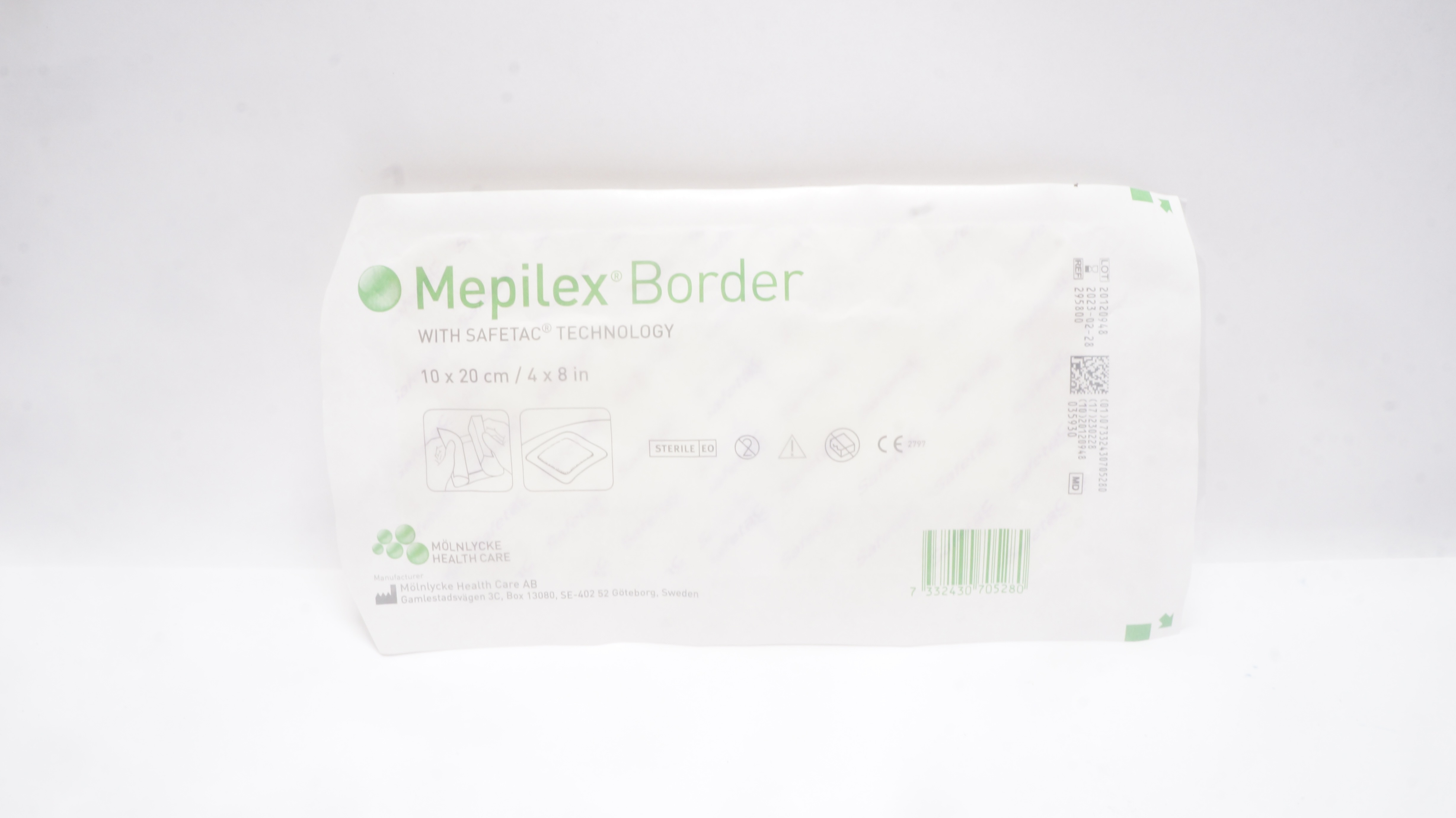 Molnlycke Healthcare 295800 Mepilex Ag Foam Dressing 4inch x 8inch (x)