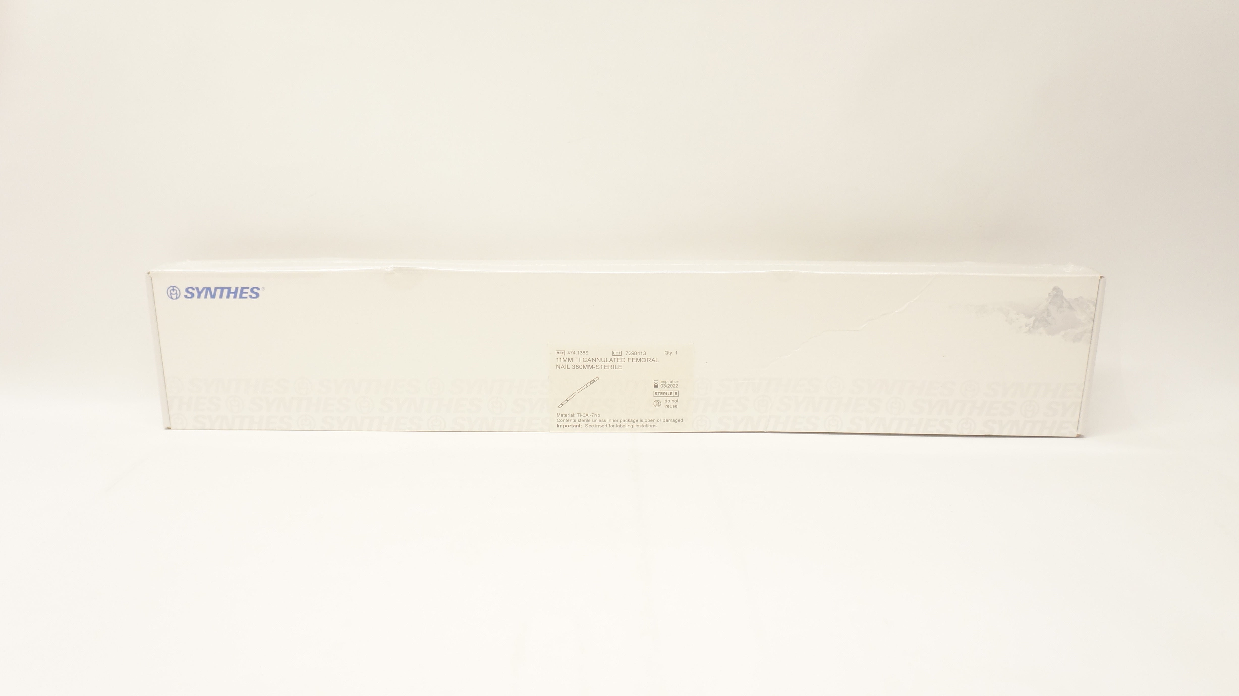 Synthes 474.138S 11mm Ti Cannulated Femoral Nail 380mm