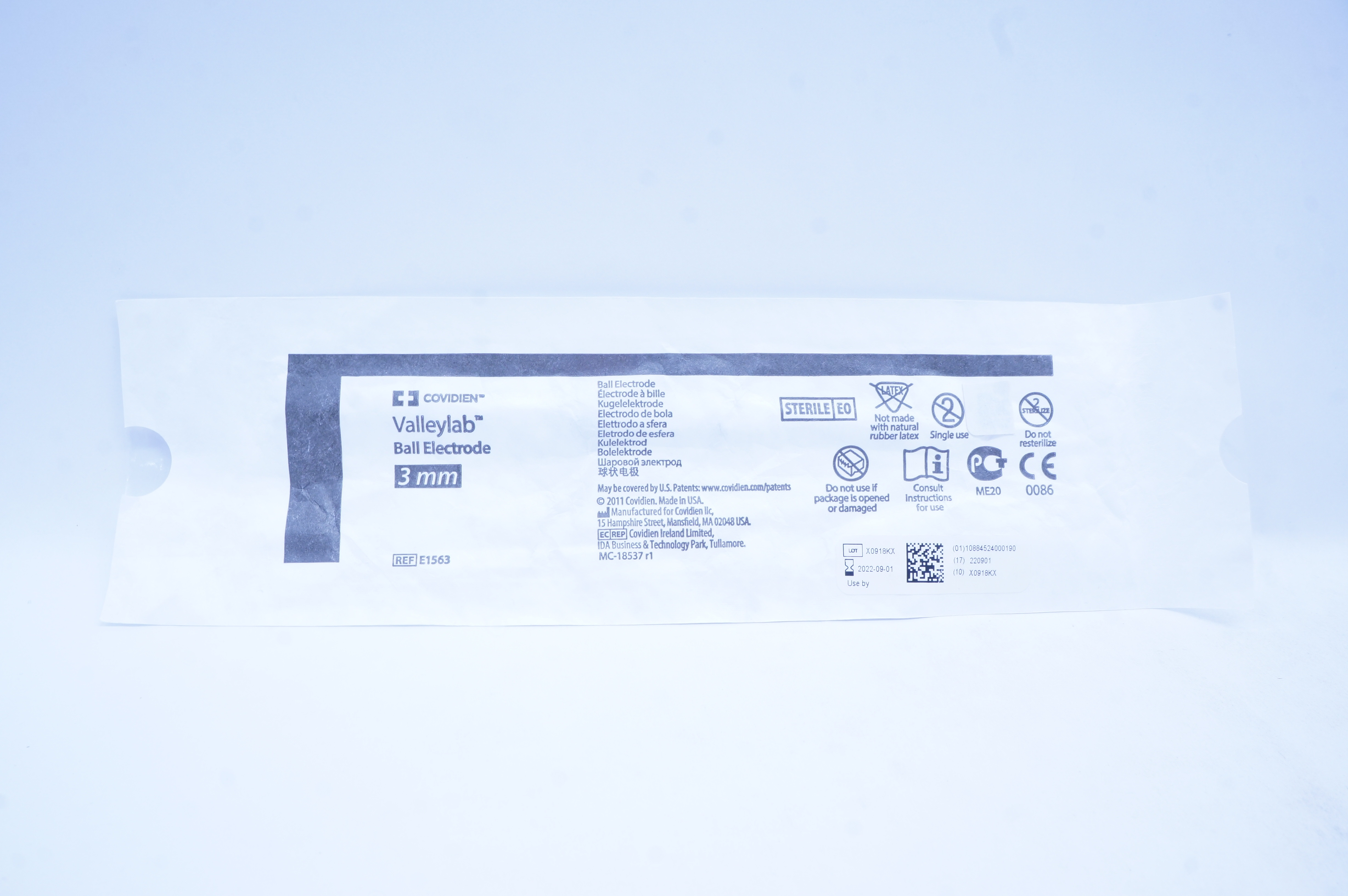 Covidien E1563 Valleylab Ball Electrode 3mm