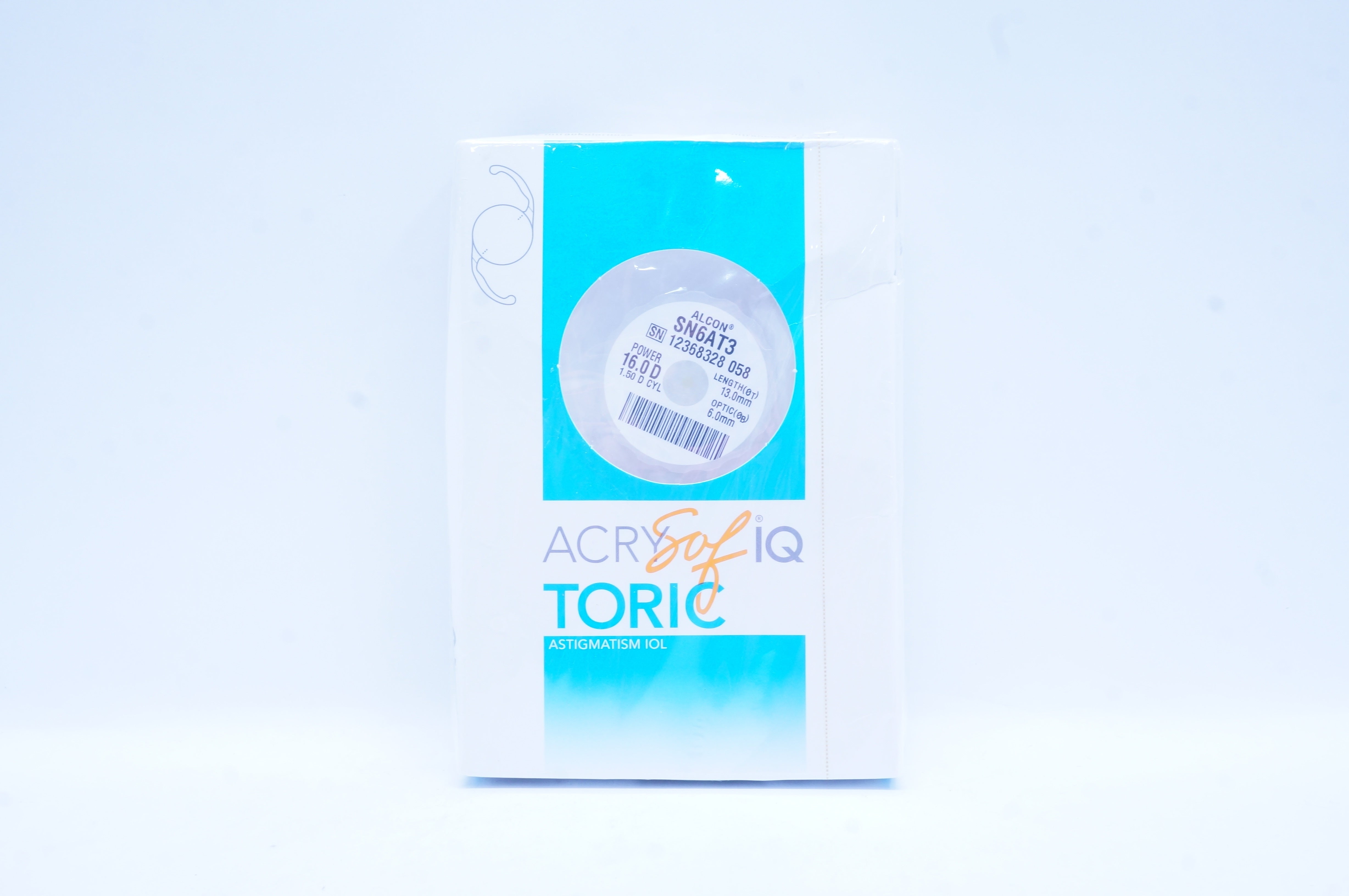 Alcon SN6AT3 ACRYSof IQ Toric Astigmatism IOL 16.0D, 1.50 CYL (x)