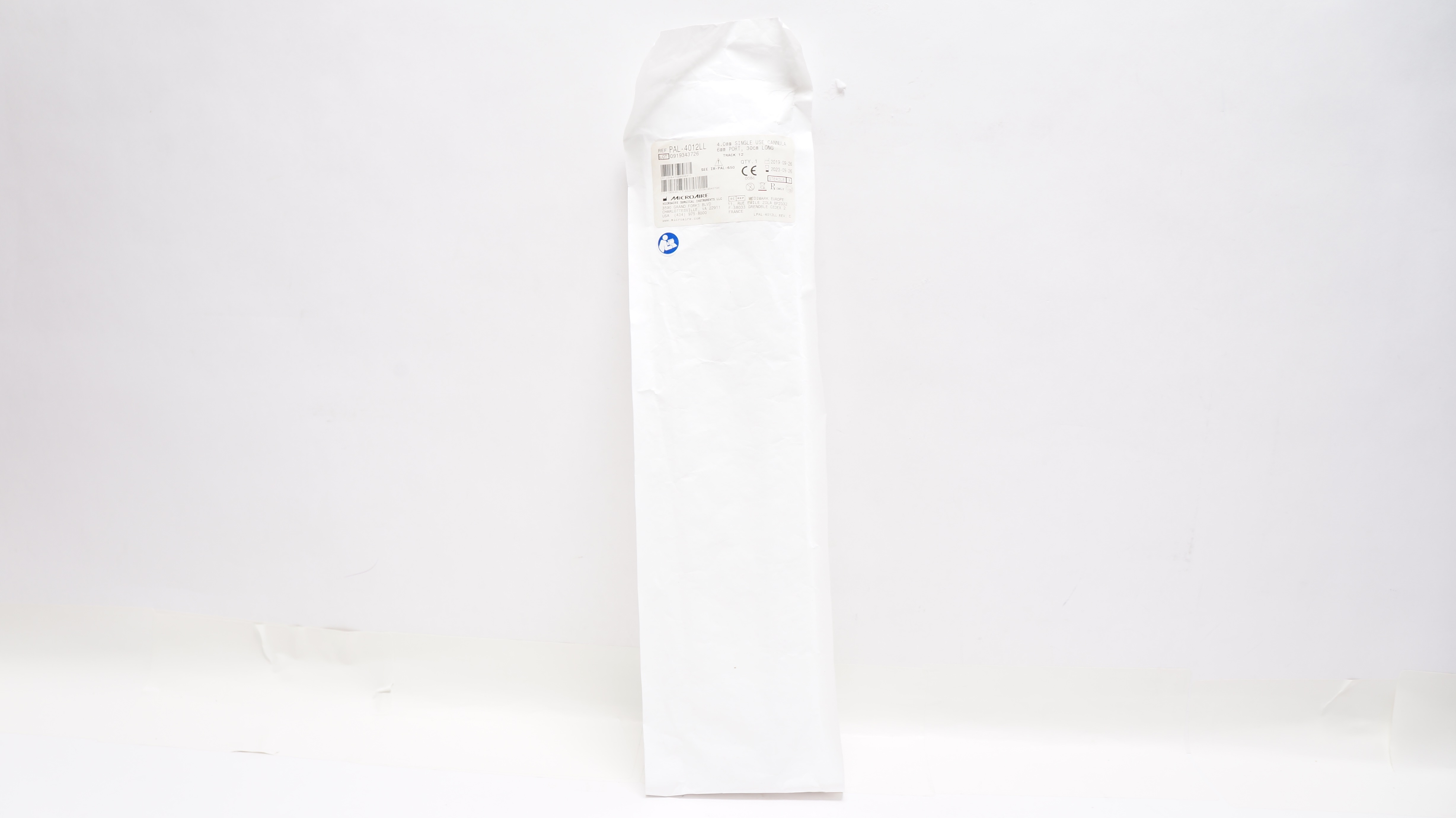 MicroAire PAL-4012LL 4.0mm Cannula 6mm Port 30cm Long (x)