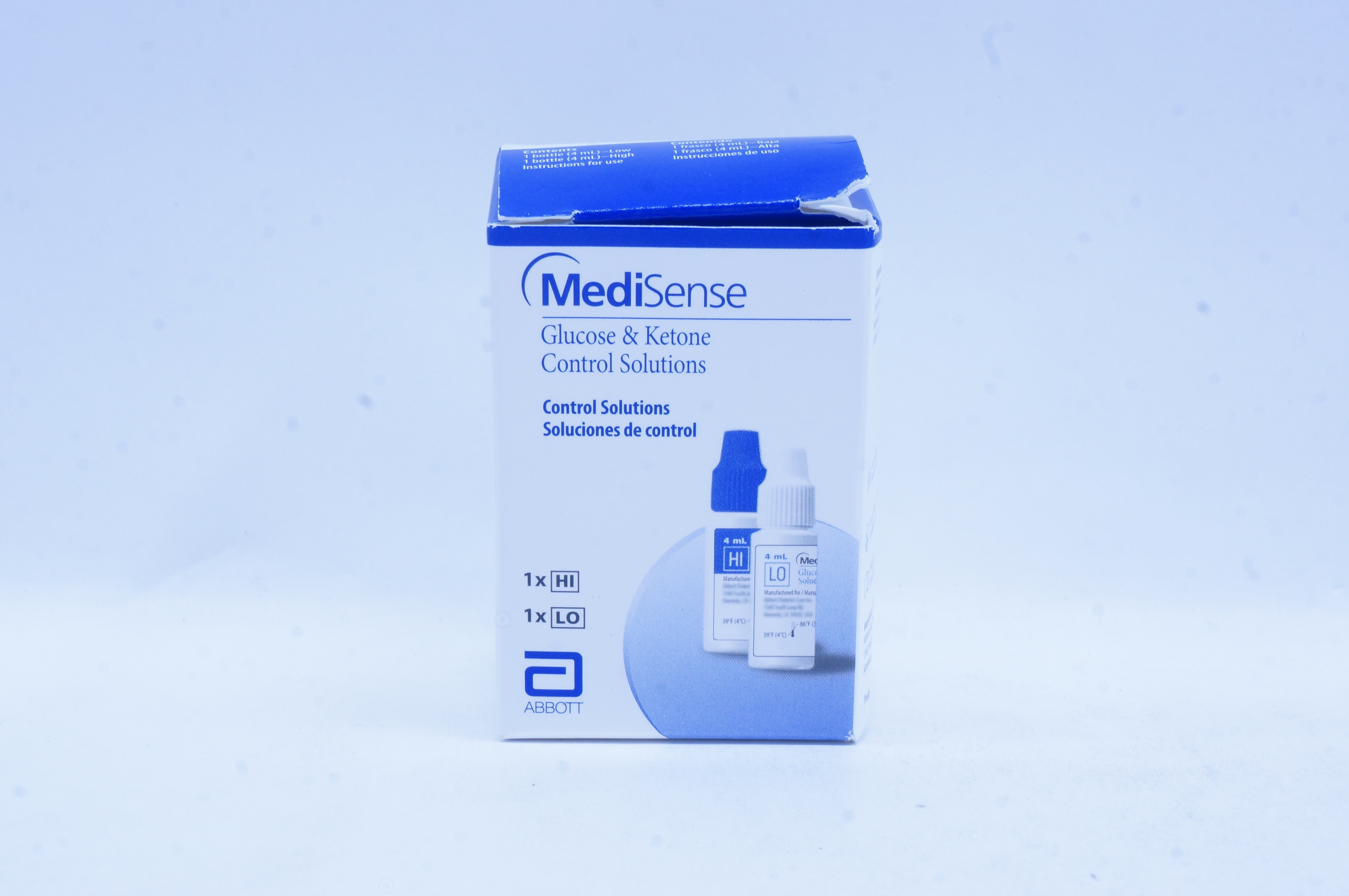 Abbott 80139-04 MediSense Glucose & Ketone Control Solutions 1 x HI, 1 x LO (x)