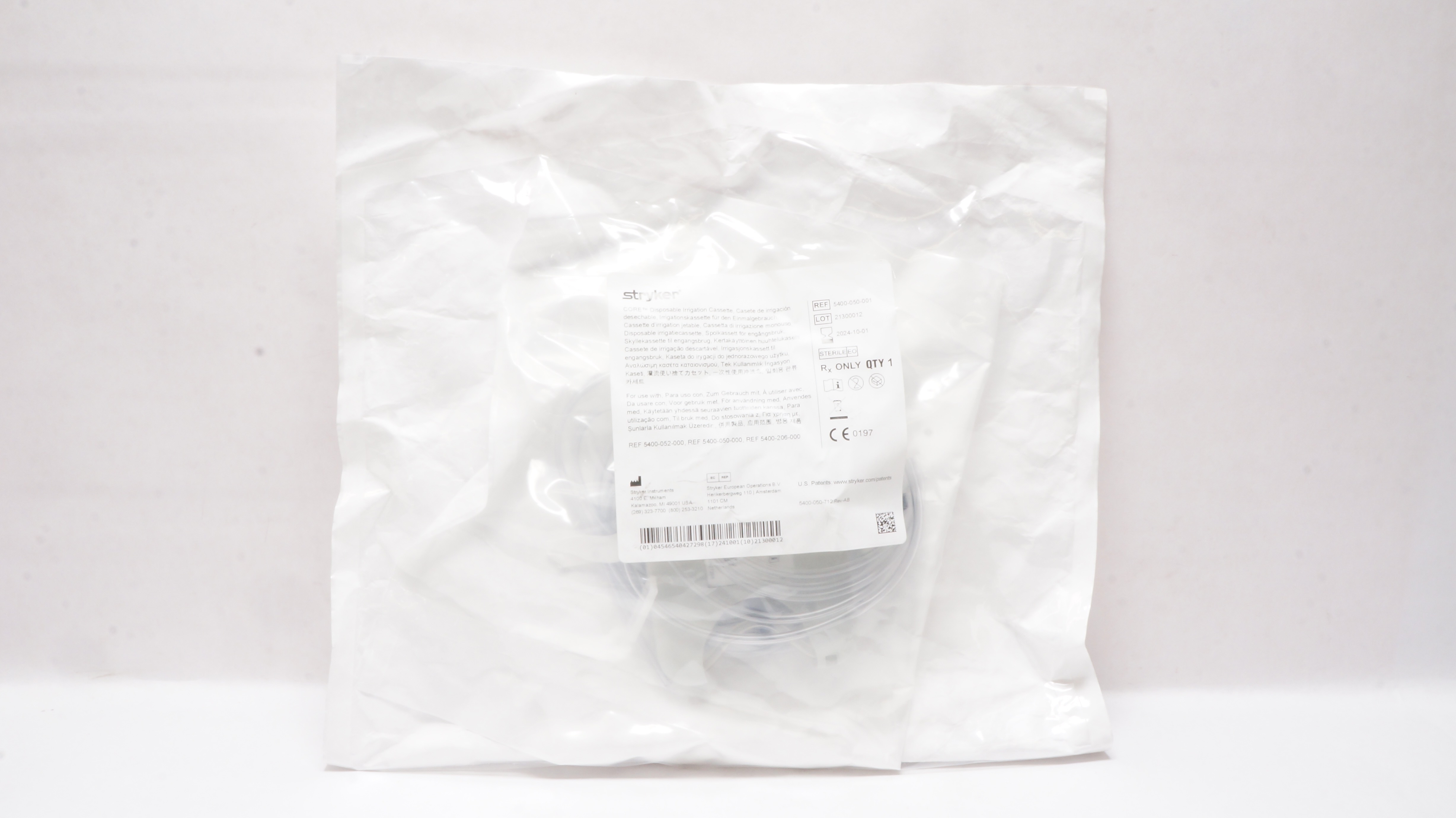 Stryker 5400-050-001 Core Disposable Irrigation Cassette