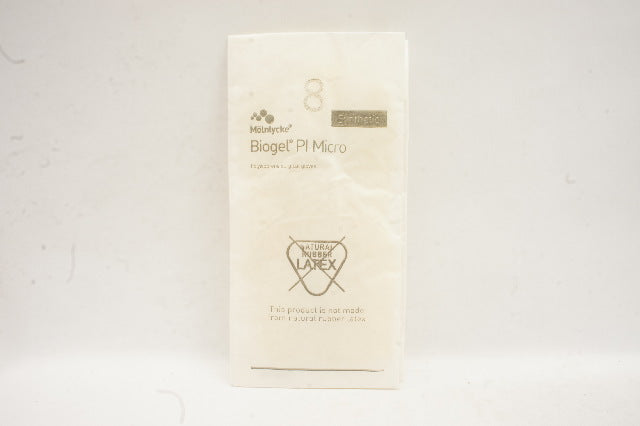 Molnlycke Biogel PI Micro Polyisoprene Synthetic Surgical Gloves, Size 8