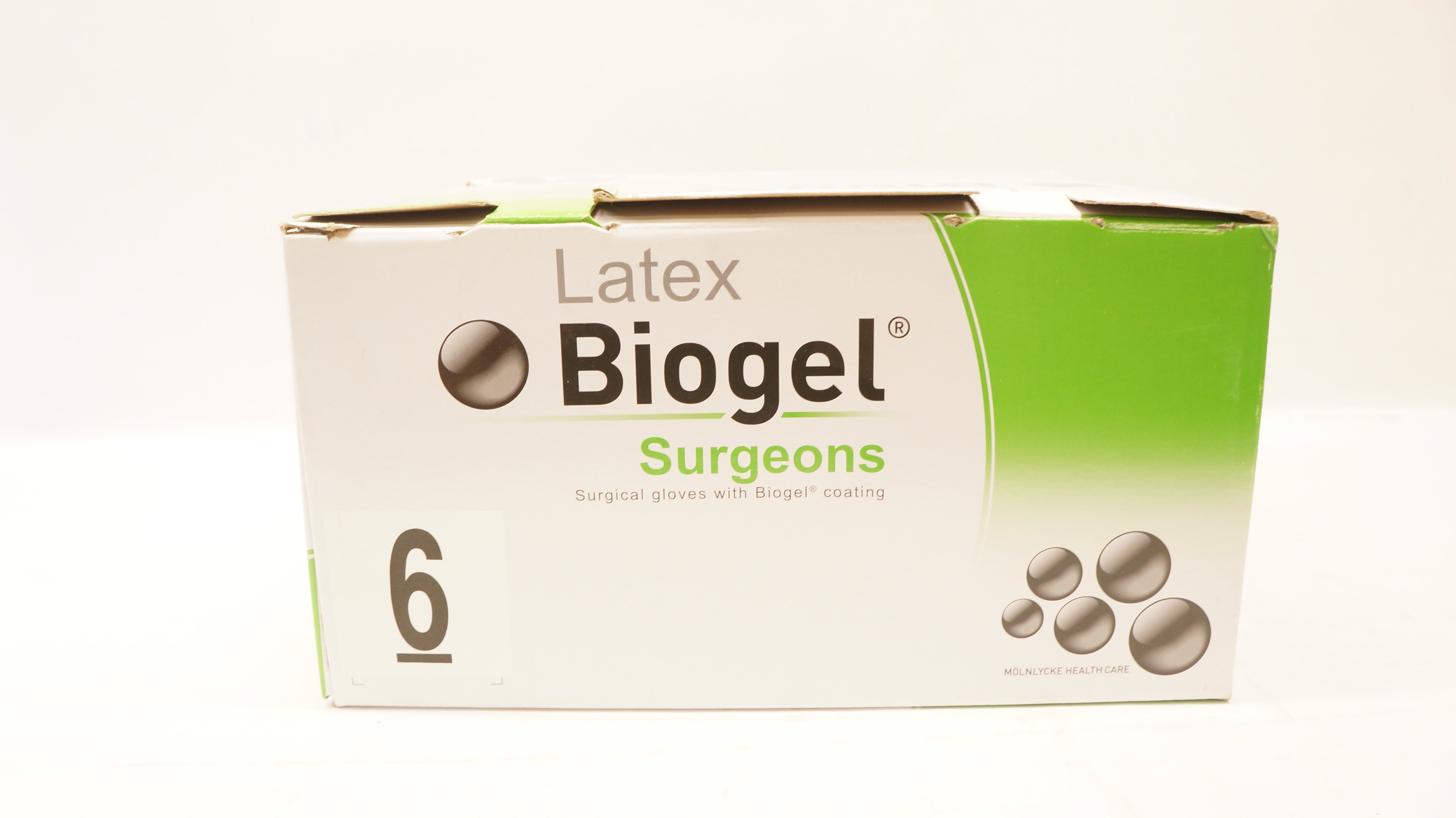 Molnlycke Healthcare 30460-01 Biogel Surgical Gloves w/Coating 6 (x) - Box of 50
