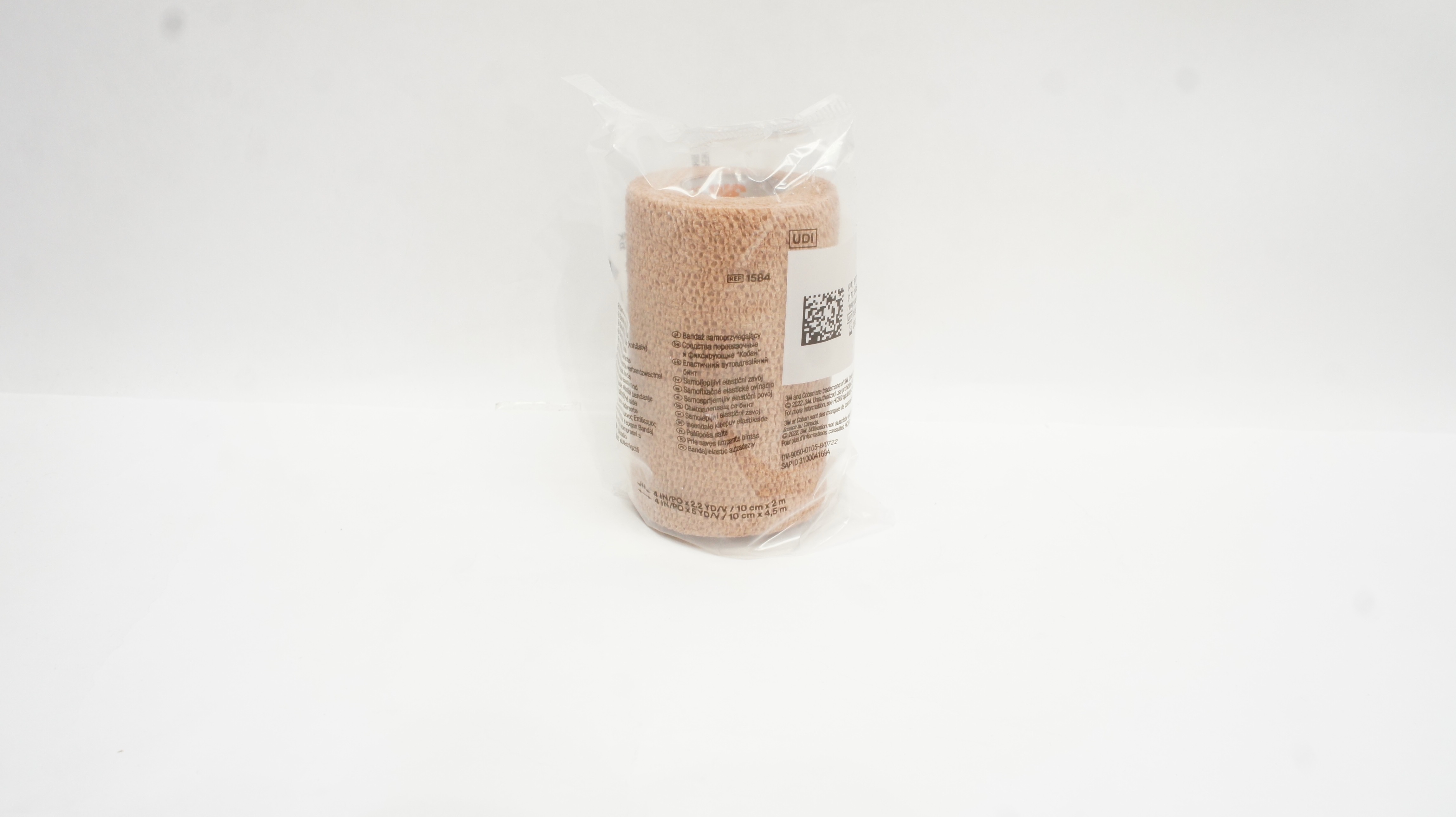 3M 1584 Coban Self-Adherent Wrap 4inch x 2.2yds 4inch x 5yds