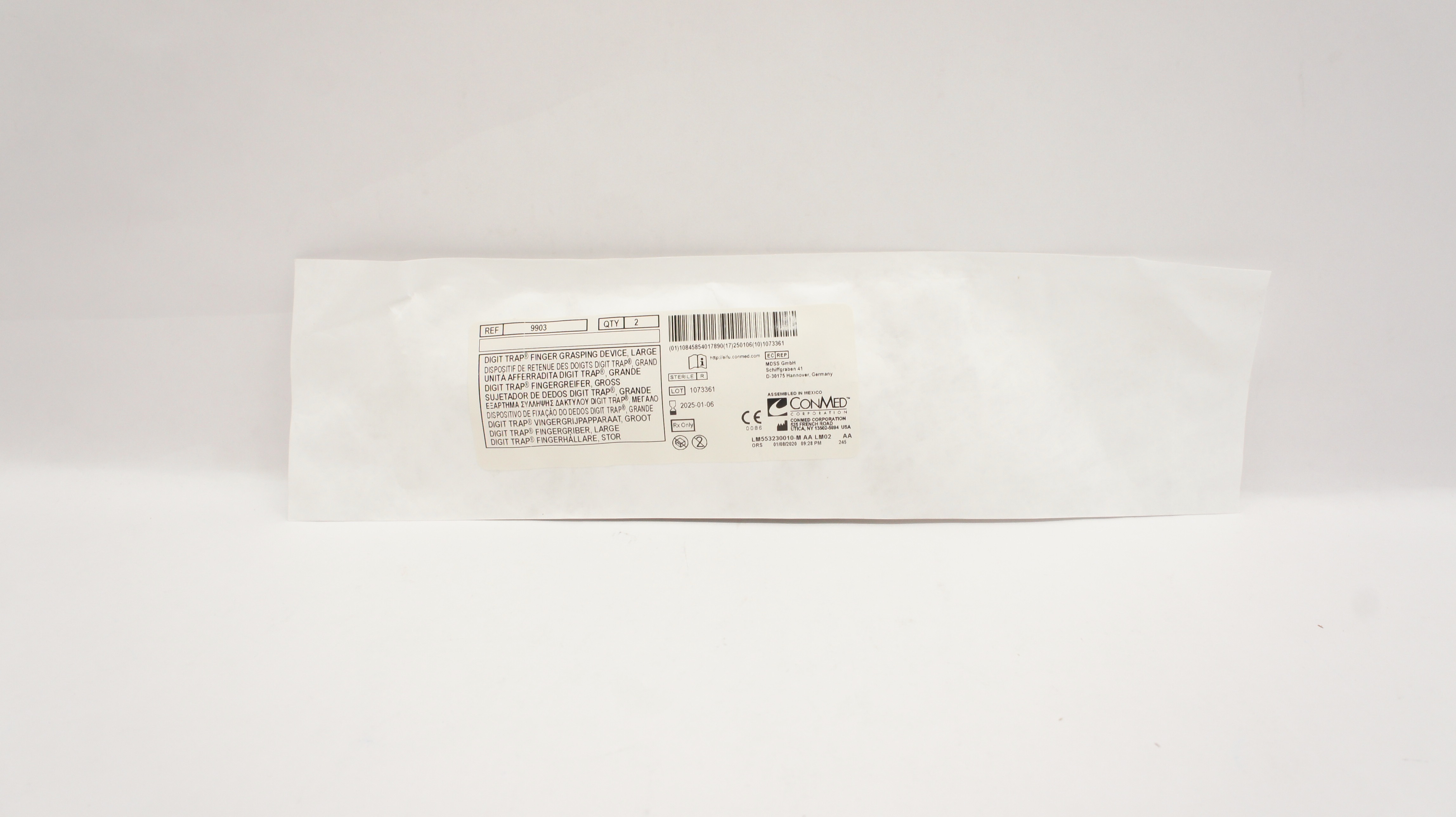 ConMed 9903 Finger Grasping Device Large - Pack of 2