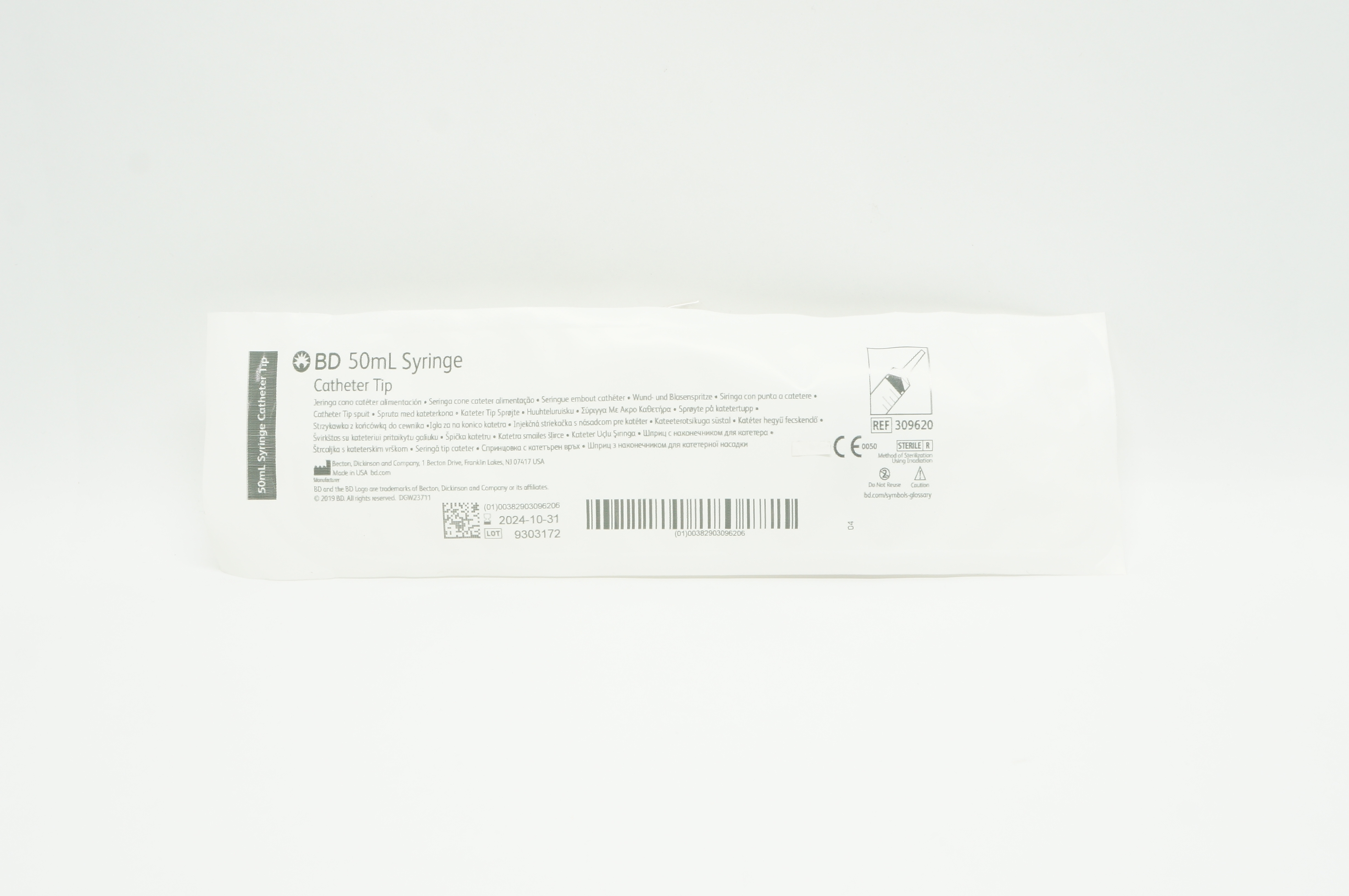 BD 309620 50ml Syringe Cath. Tip