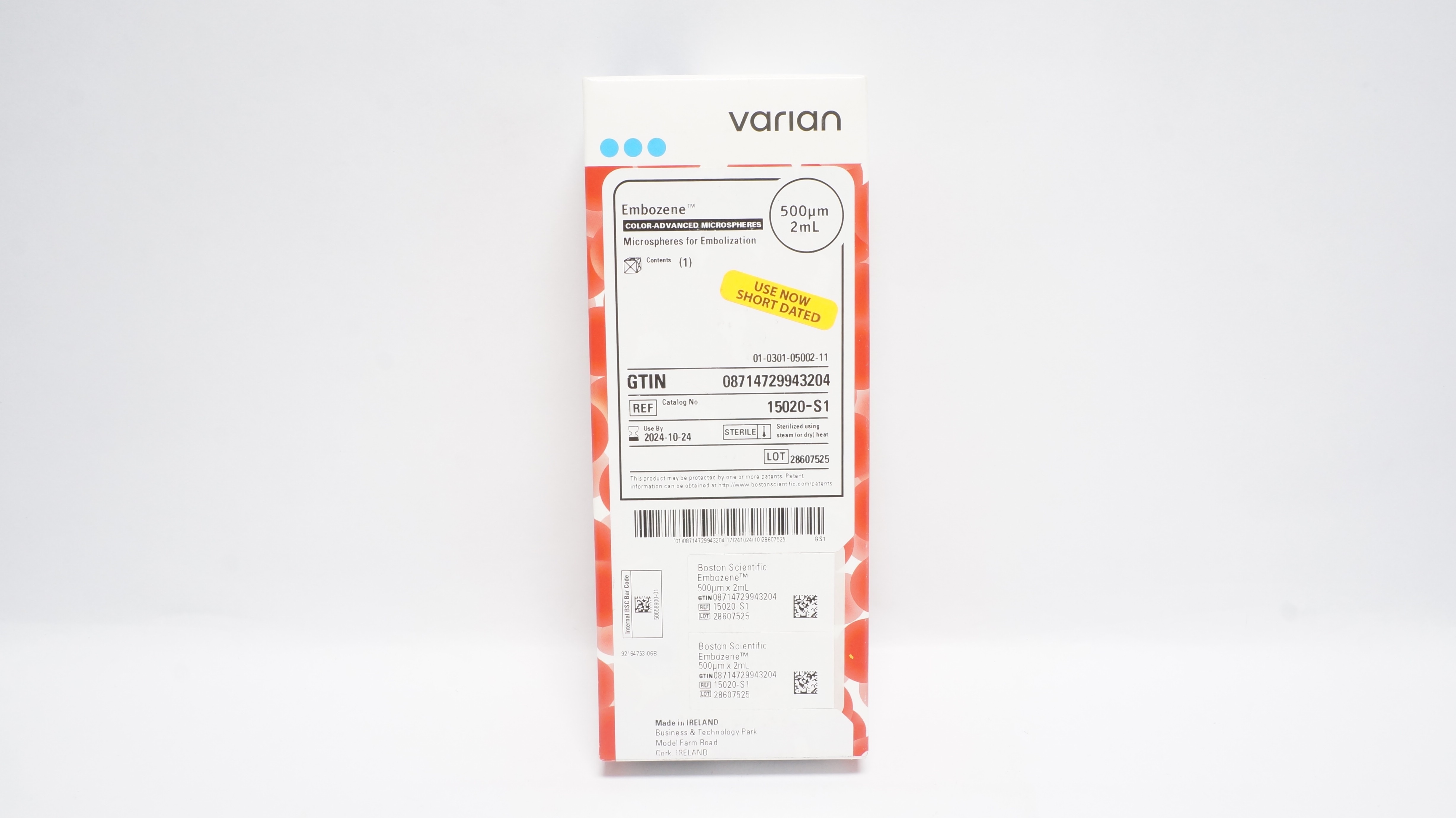 Boston Scientific 15020-S1 Embozene Microspheres for Embolization 500µm 2ml (x)