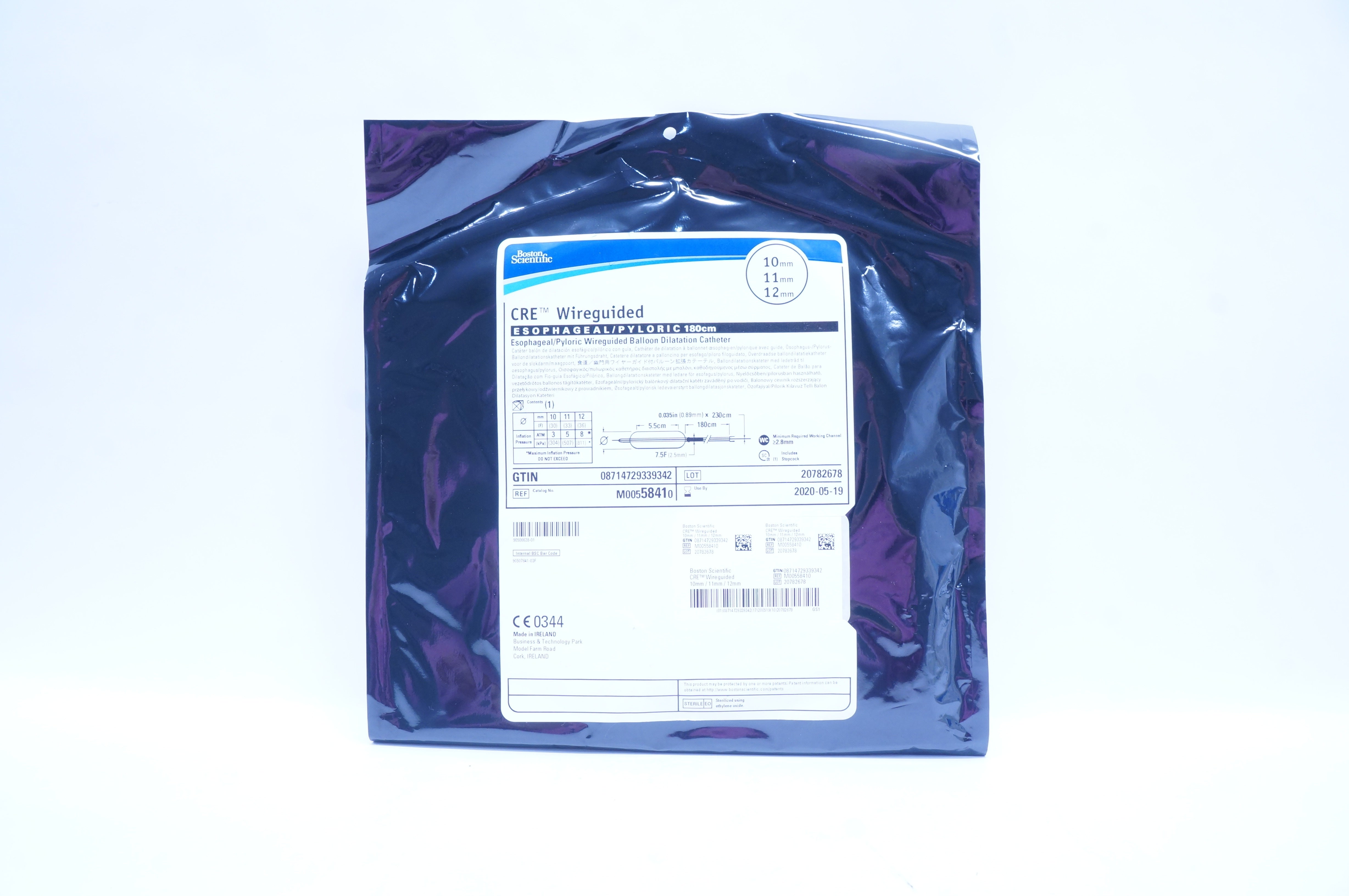 Boston Scientific M00558410 Wireguided Balloon Dilatation Cath.10/11/12mm (x)