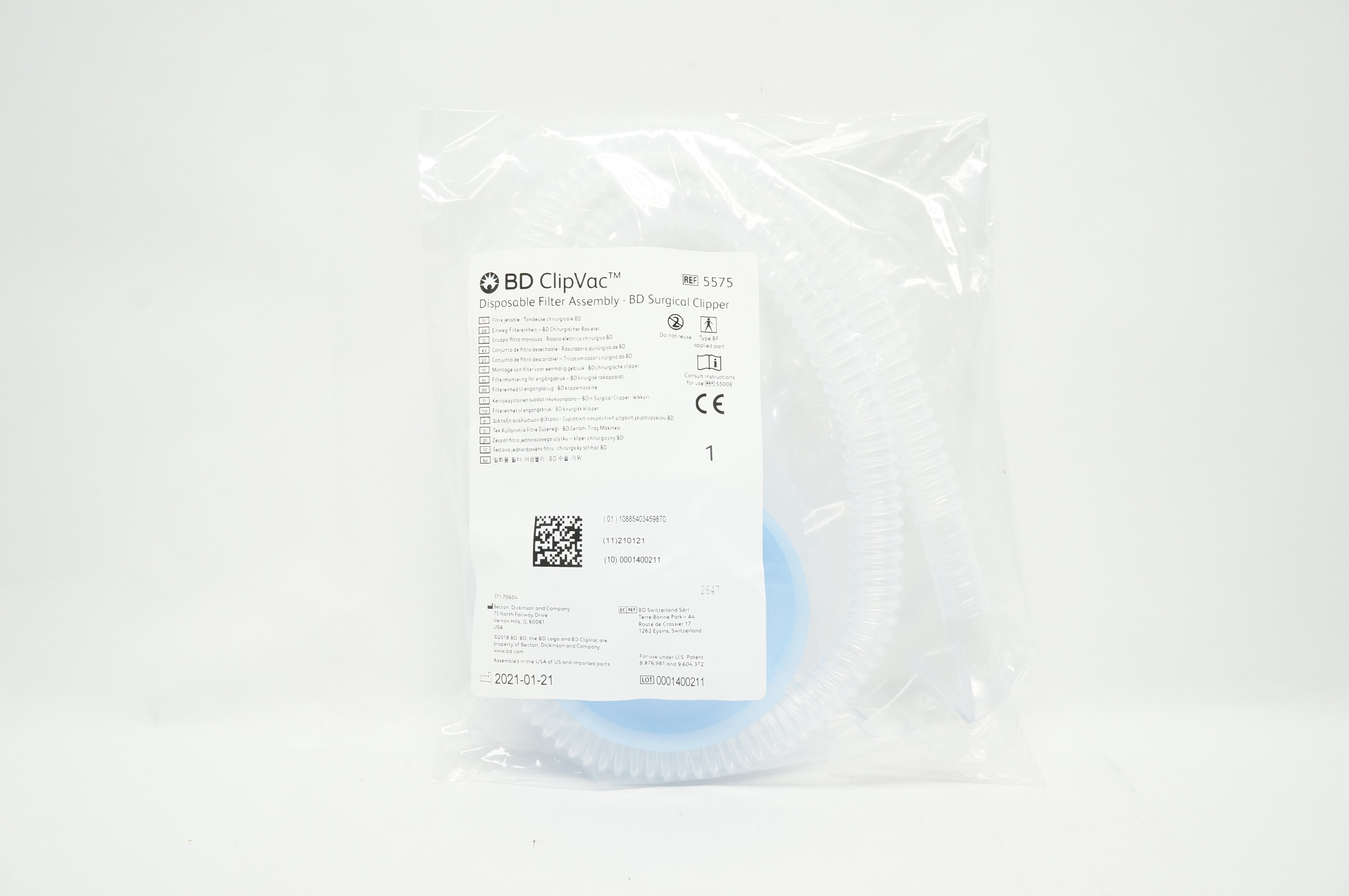 BD 5575 Disposable Filter Assembly - Surgical Clipper (x)