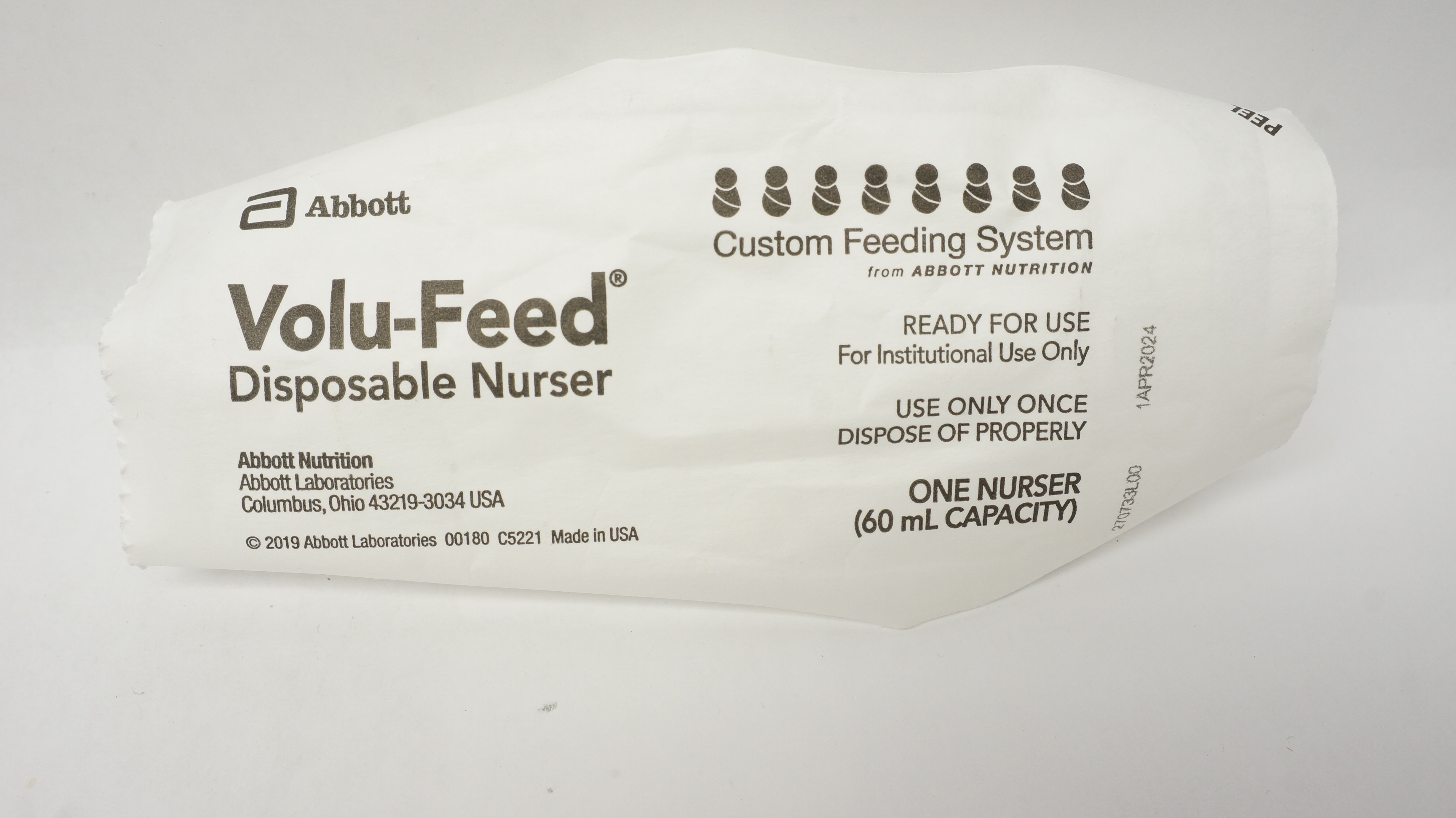 Abbott Volu-Feed Disposable Nurser One Nurser 60 ml