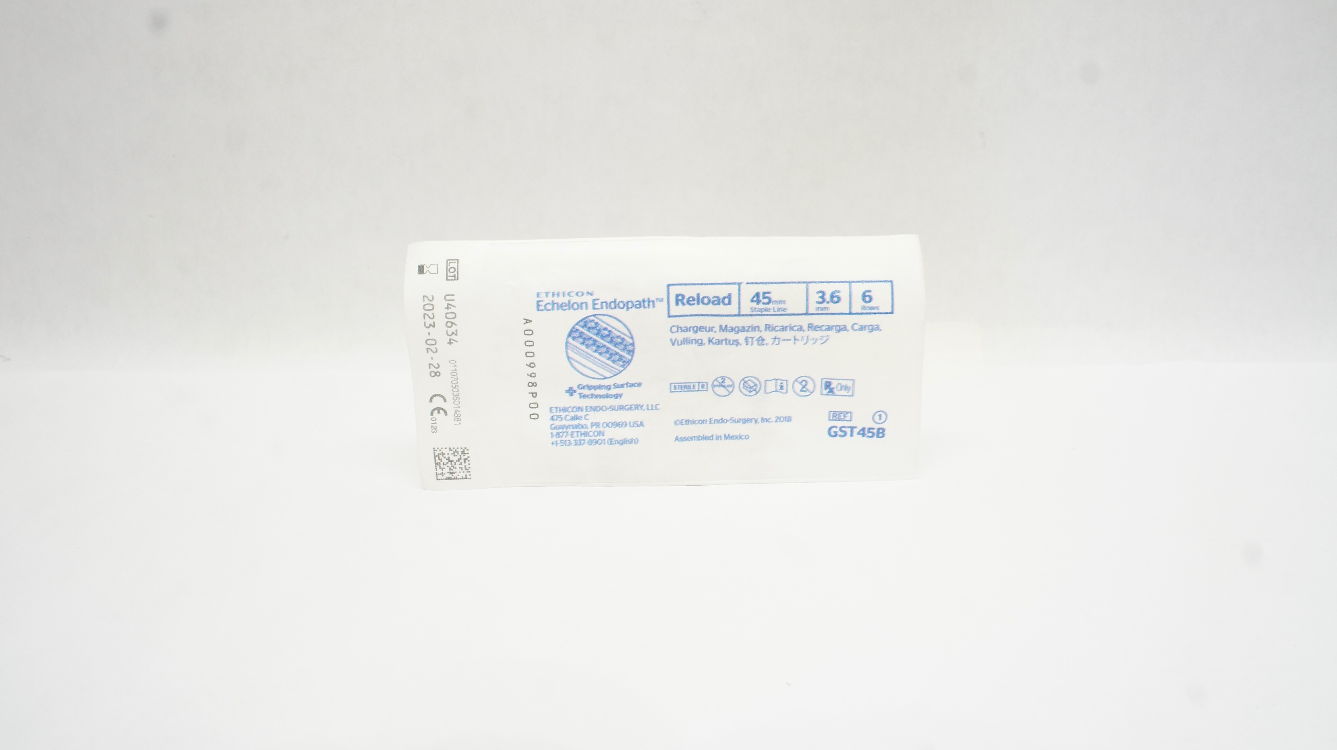 Ethicon GST45B Echelon Endopath Reload 45mm Staple Line 3.6mm 6 Rows (x)