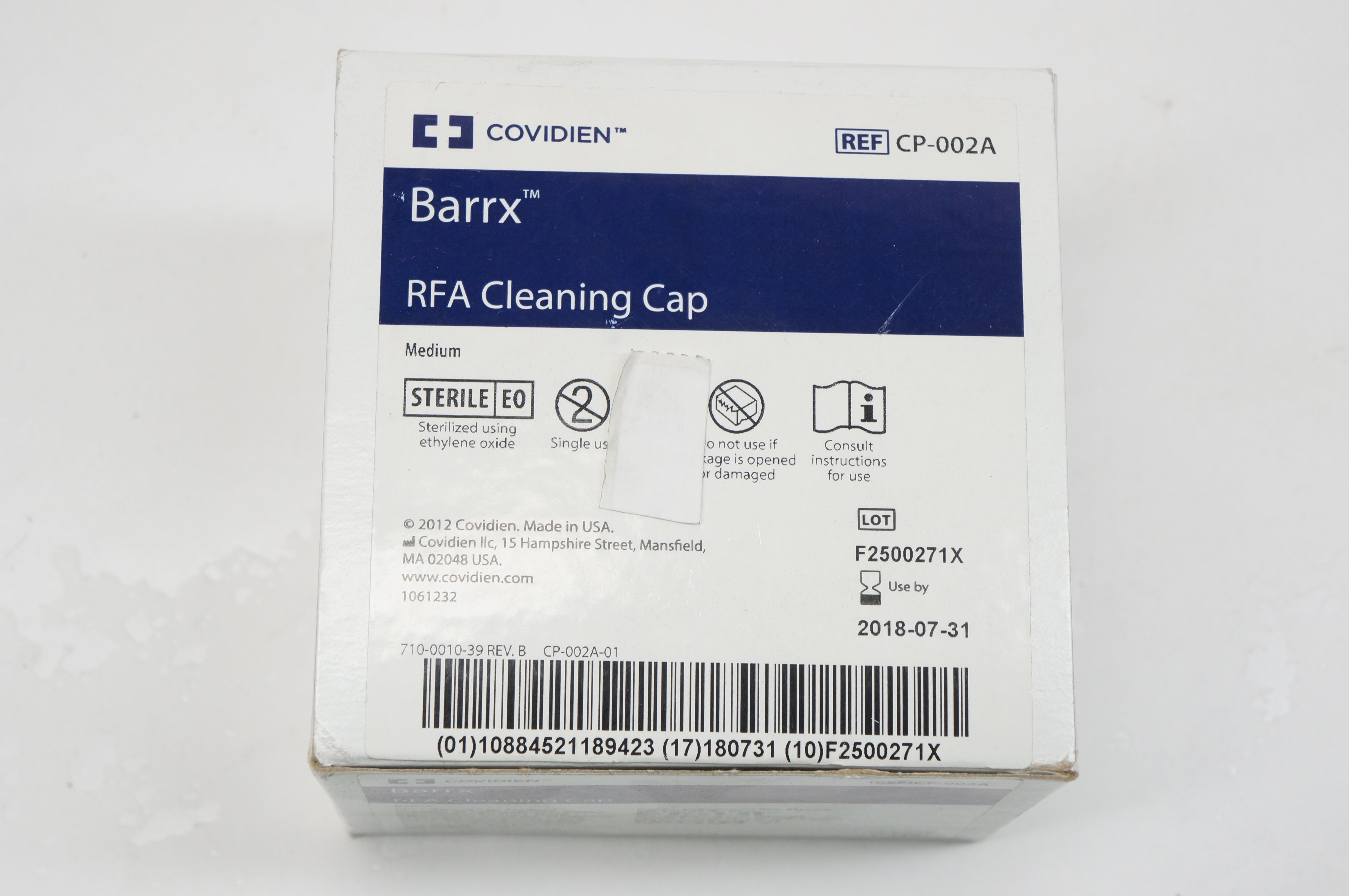 Covidien CP-002A Barrz RFA Cleaning Cap (x) - Box of 10