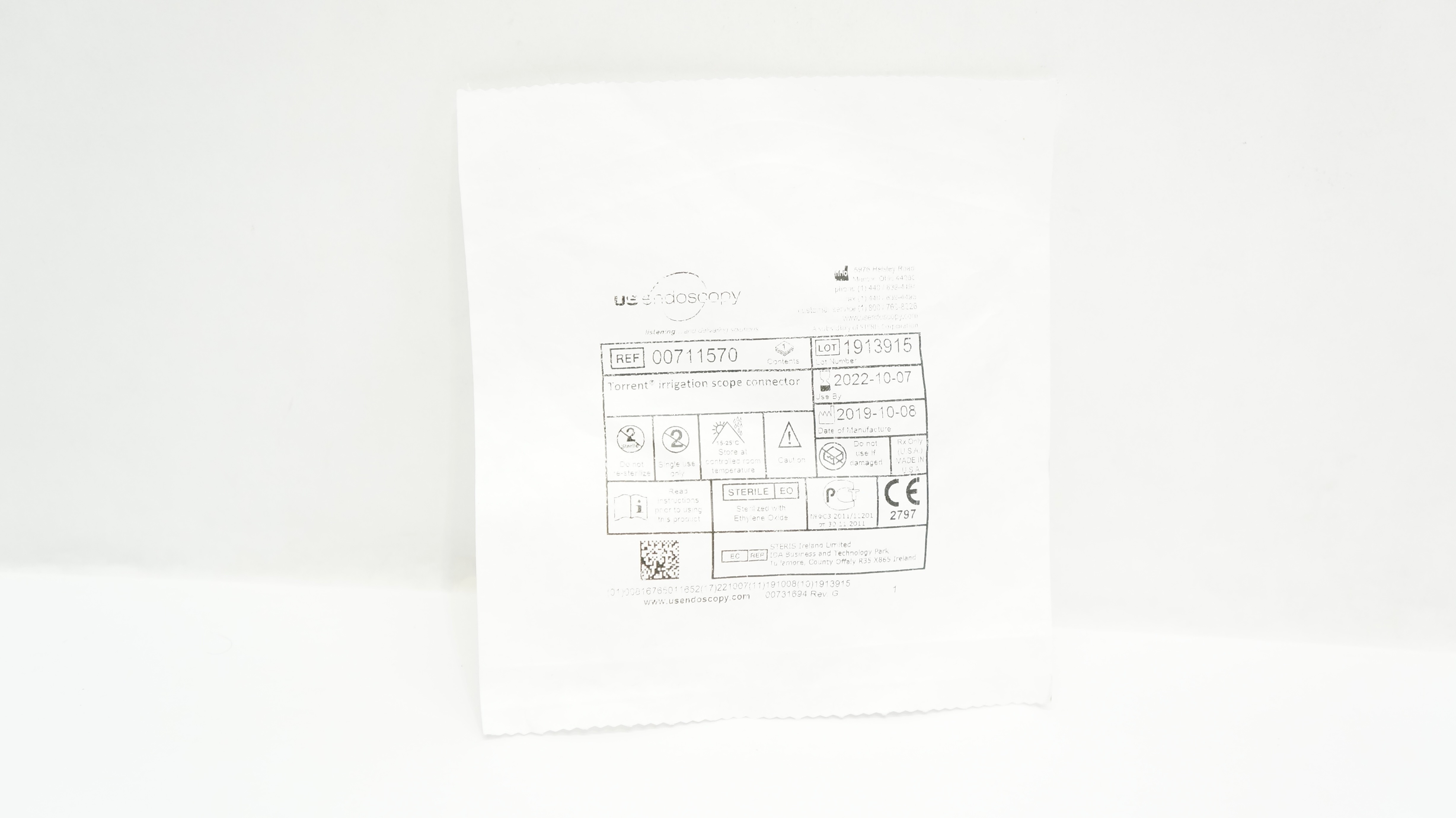 US Endoscopy 00711570 Torrent Irrigation Scope Connector (x)