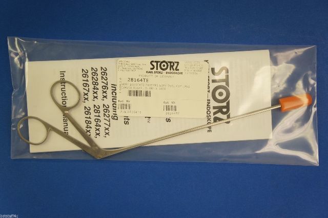 Karl Storz 28164TE Very Delicate Forceps With Oval Cup Jaws Curved Right 