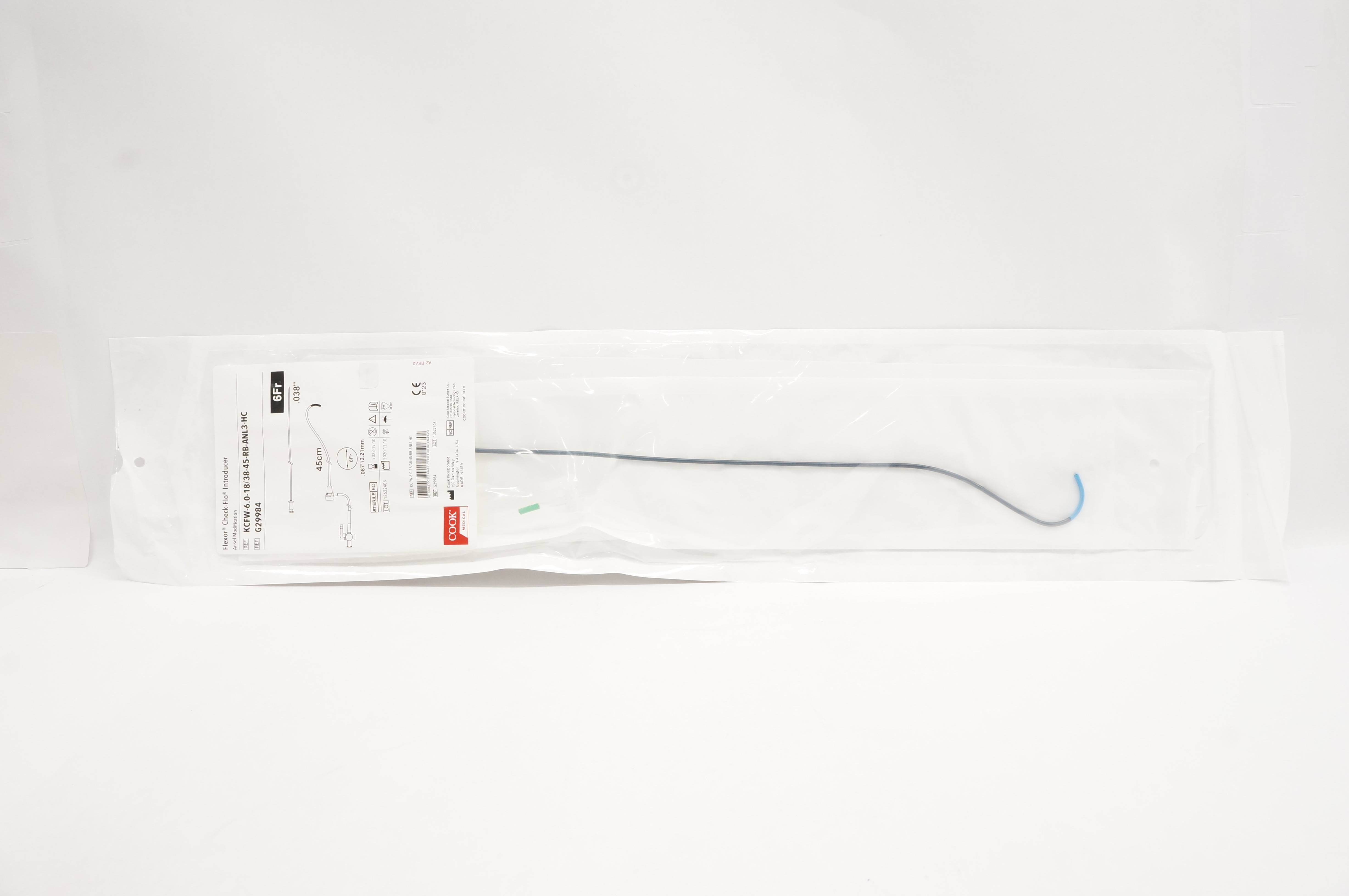 Cook Medical G29984 Flexor Check Flo Introducer 6Fr x 45cm x .018 x .038inch