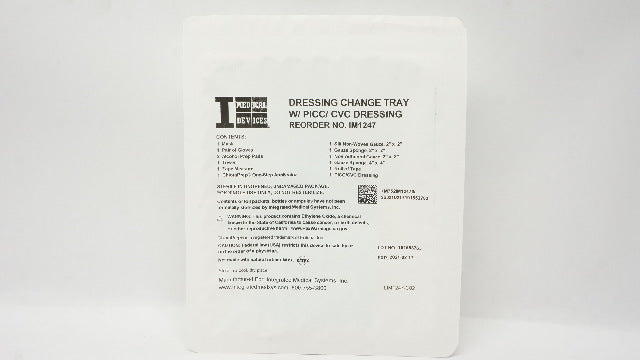 Integrated Medical System IM1247 Dressing Change Tray W/PICC/CVC Dressing  (x)